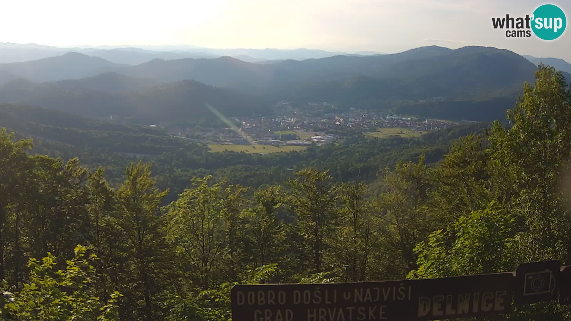 Panorama na Delnice – sa skijališta Petehovac