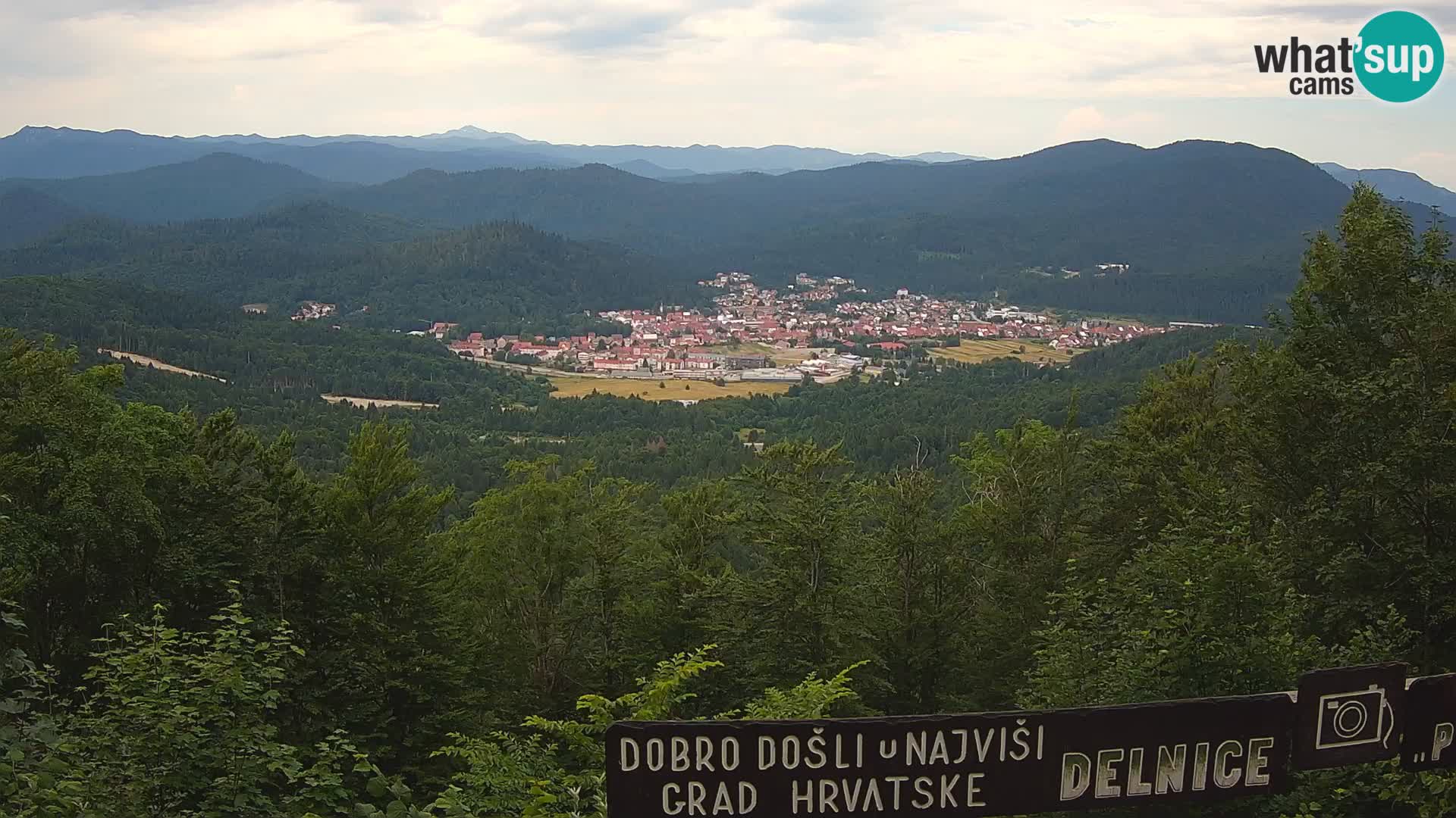 Panorama Delnice – from Ski centar Petehovac