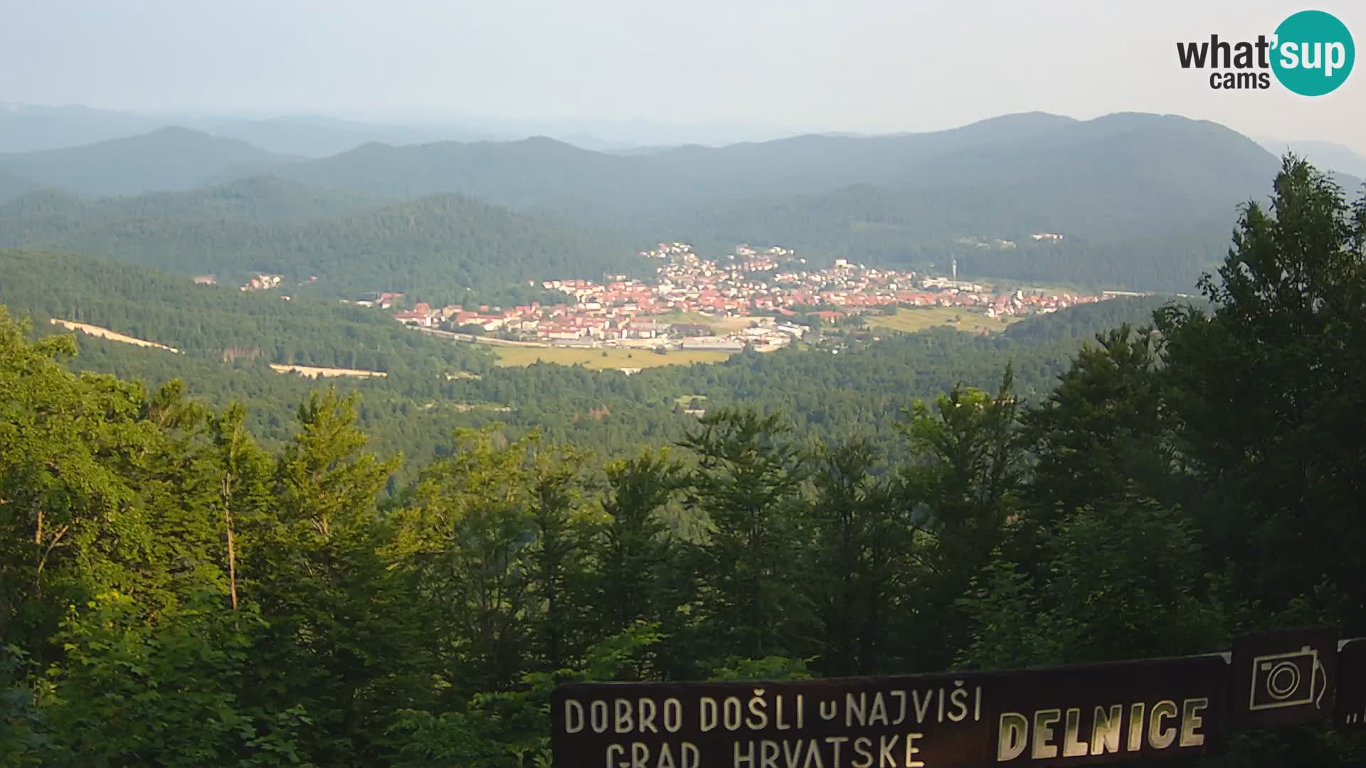 Panorama Delnice – from Ski centar Petehovac