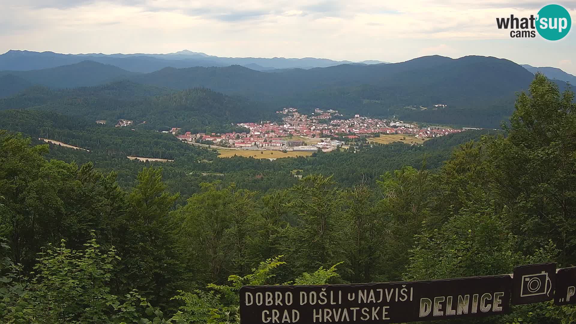 Panorama Delnice – from Ski centar Petehovac