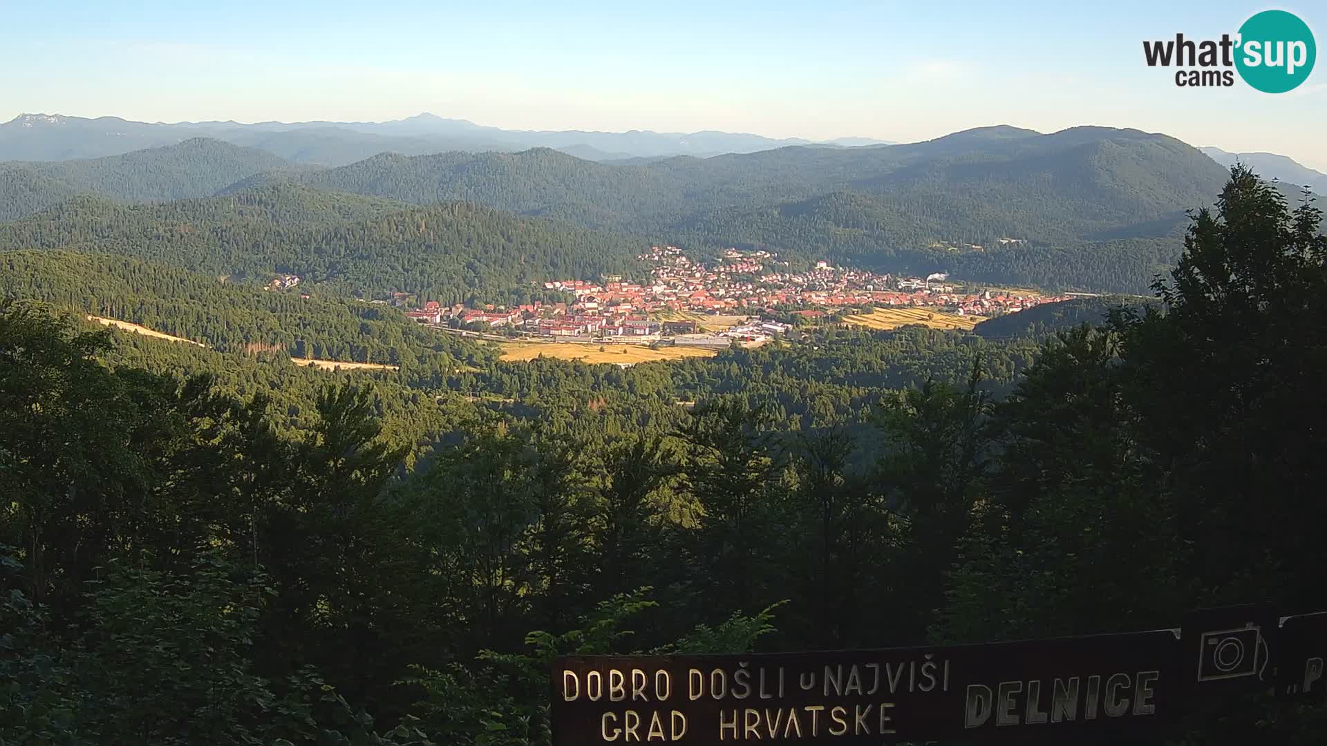 Panorama Delnice – from Ski centar Petehovac
