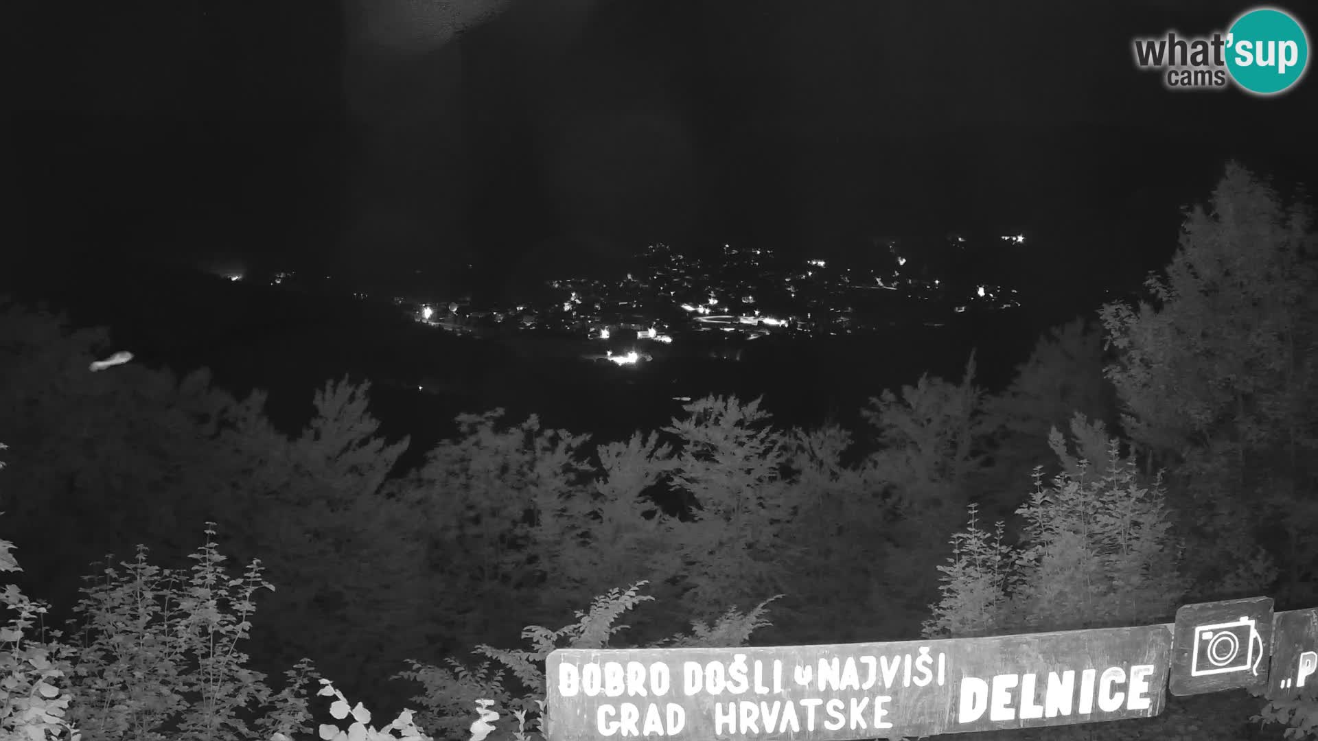 Panorama Delnice – vom Skigebiet Petehovac