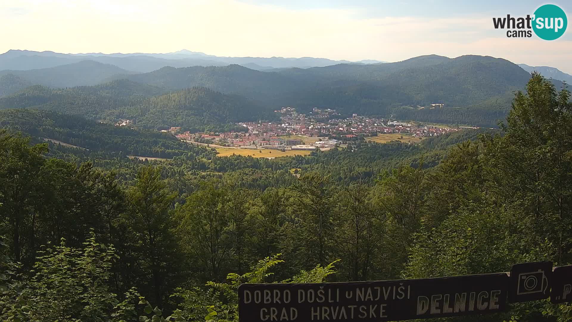 Panorama na Delnice – sa skijališta Petehovac