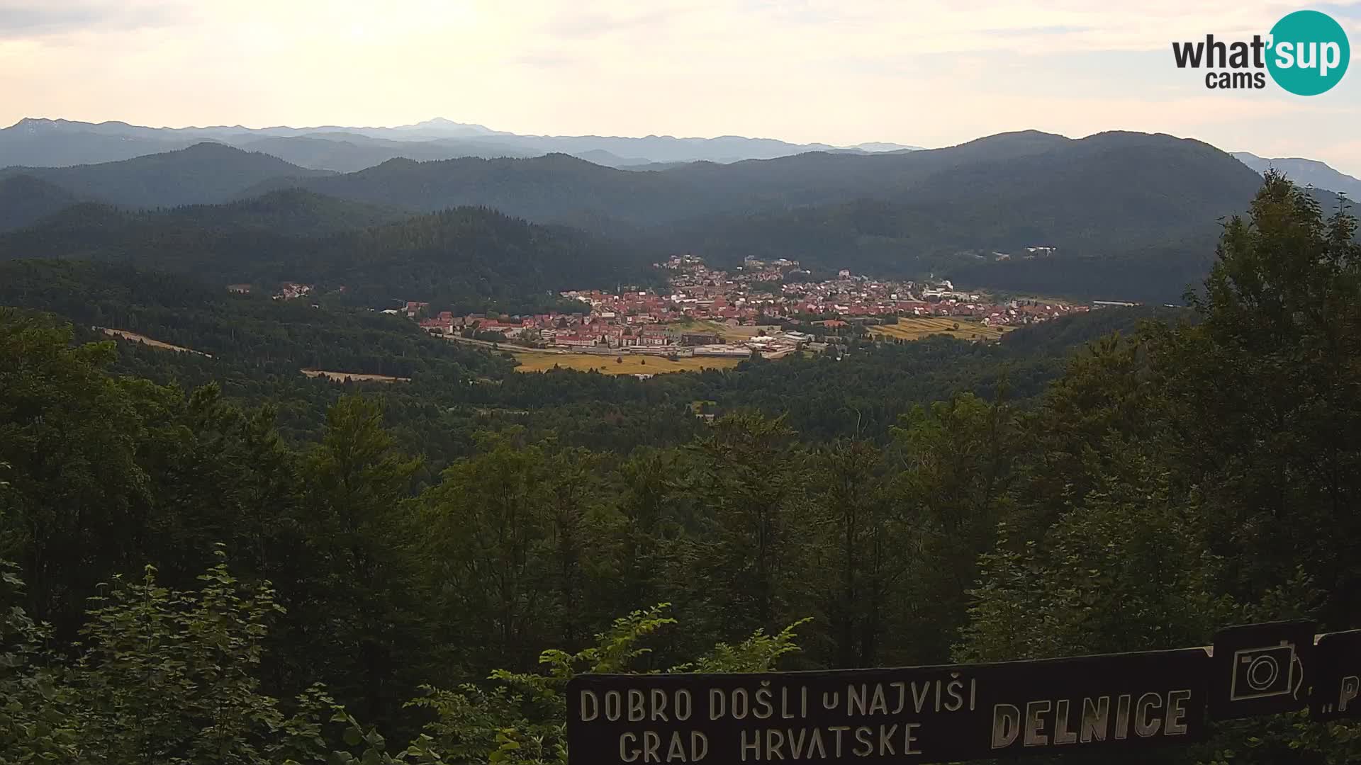 Panorama di Delnice – dalla stazione sciistica Petehovac