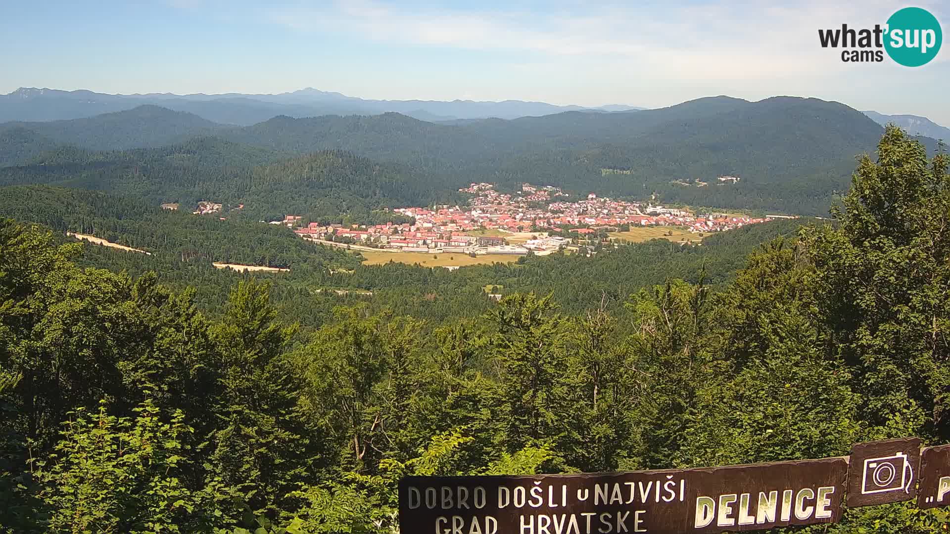 Panorama na Delnice – sa skijališta Petehovac