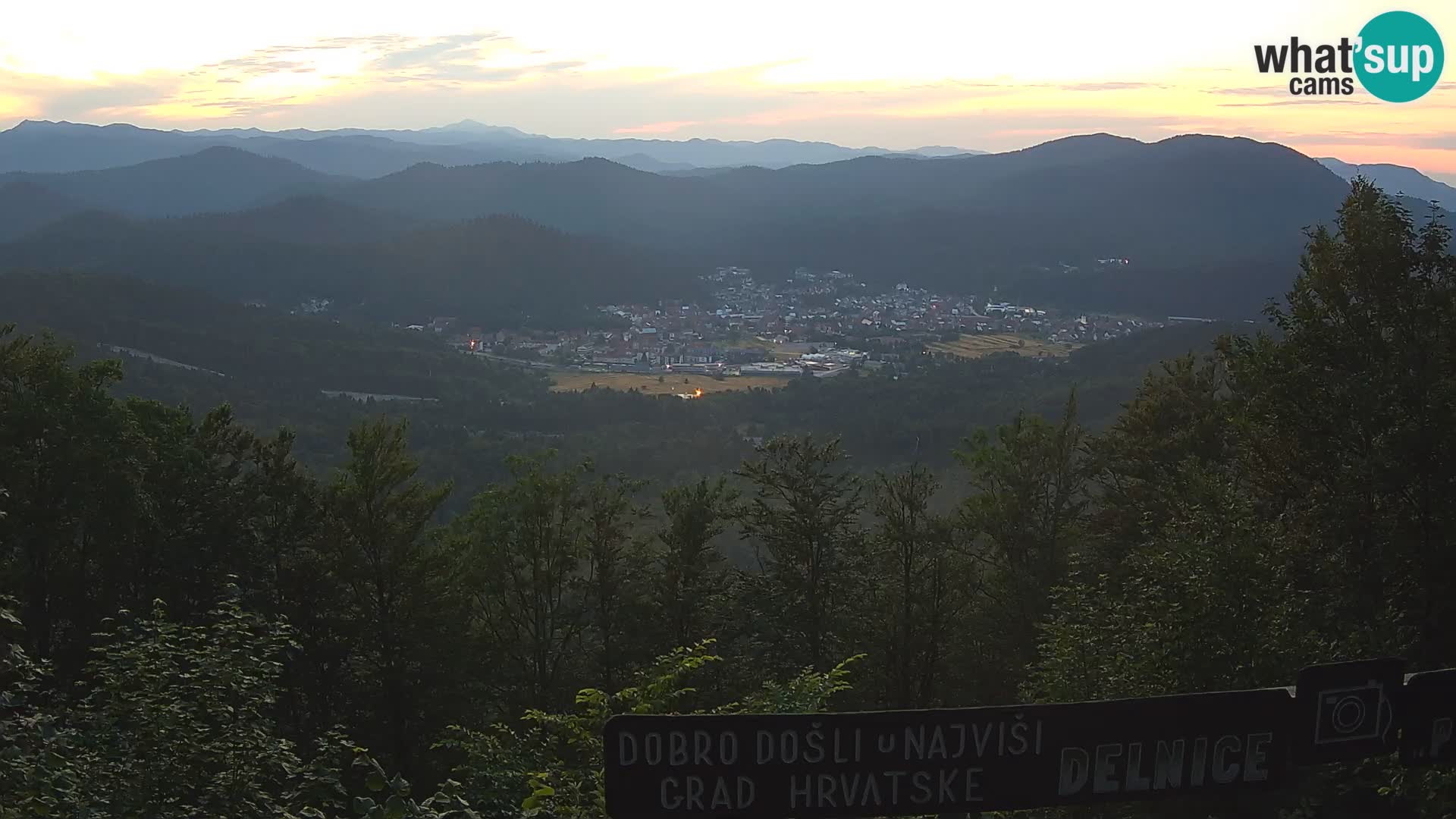 Panorama di Delnice – dalla stazione sciistica Petehovac