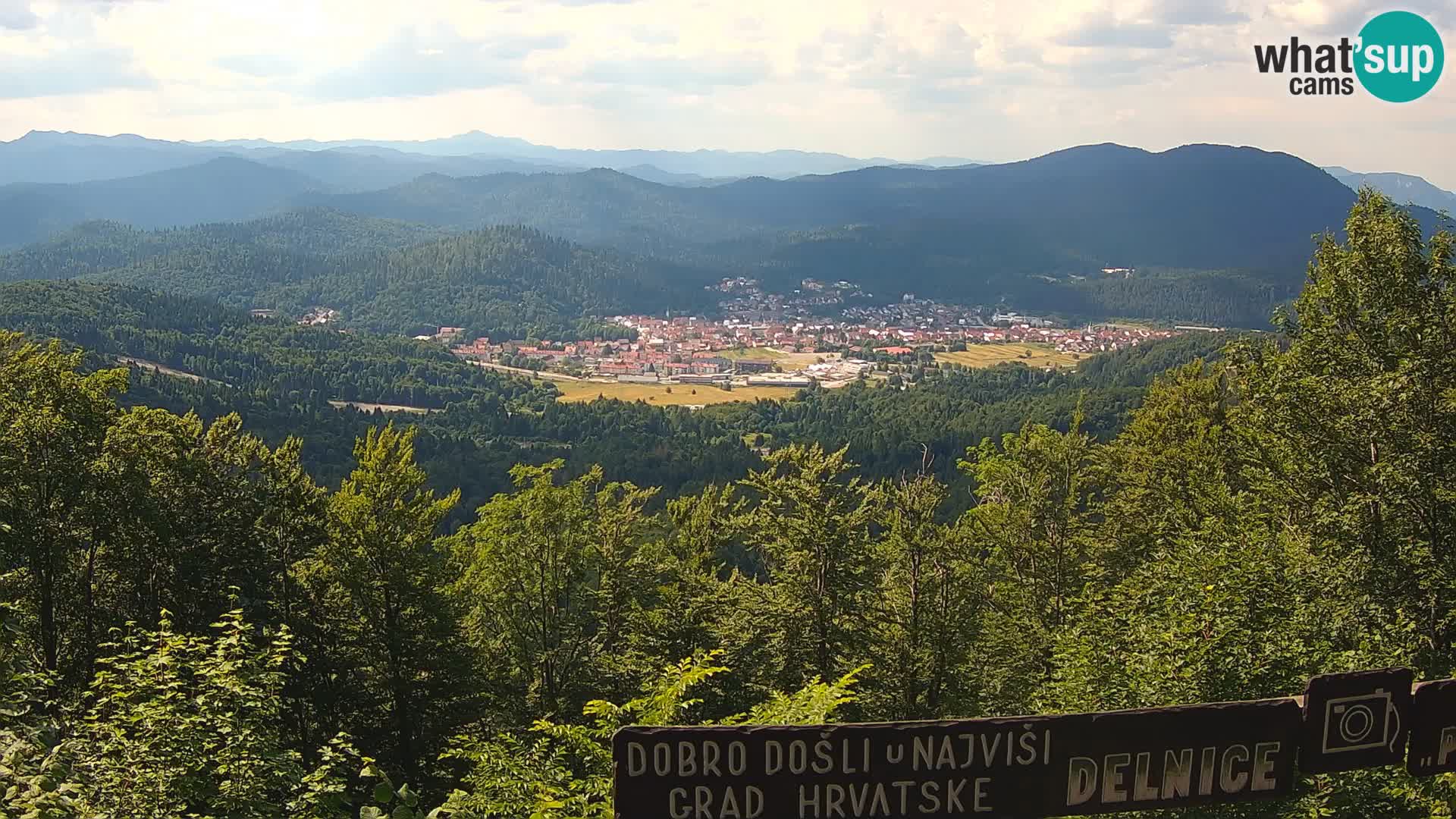 Panorama Delnice – from Ski centar Petehovac