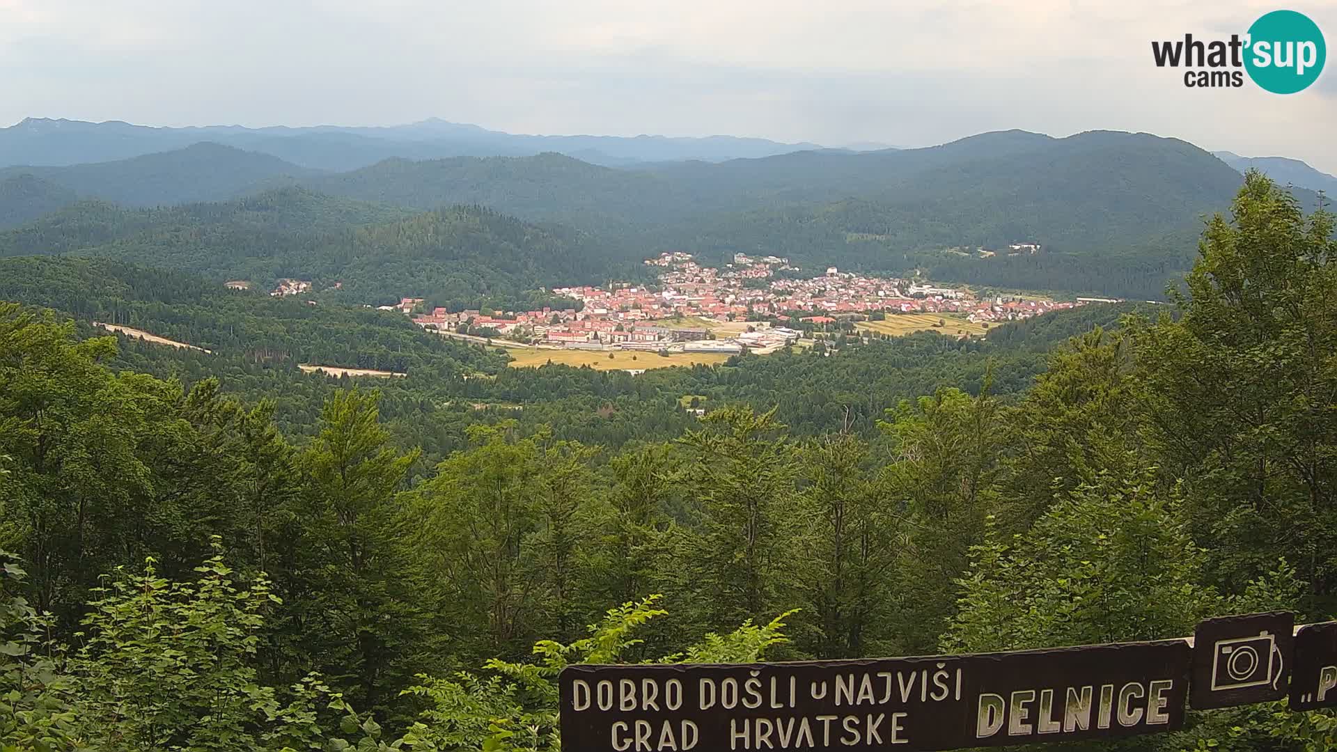 Panorama di Delnice – dalla stazione sciistica Petehovac