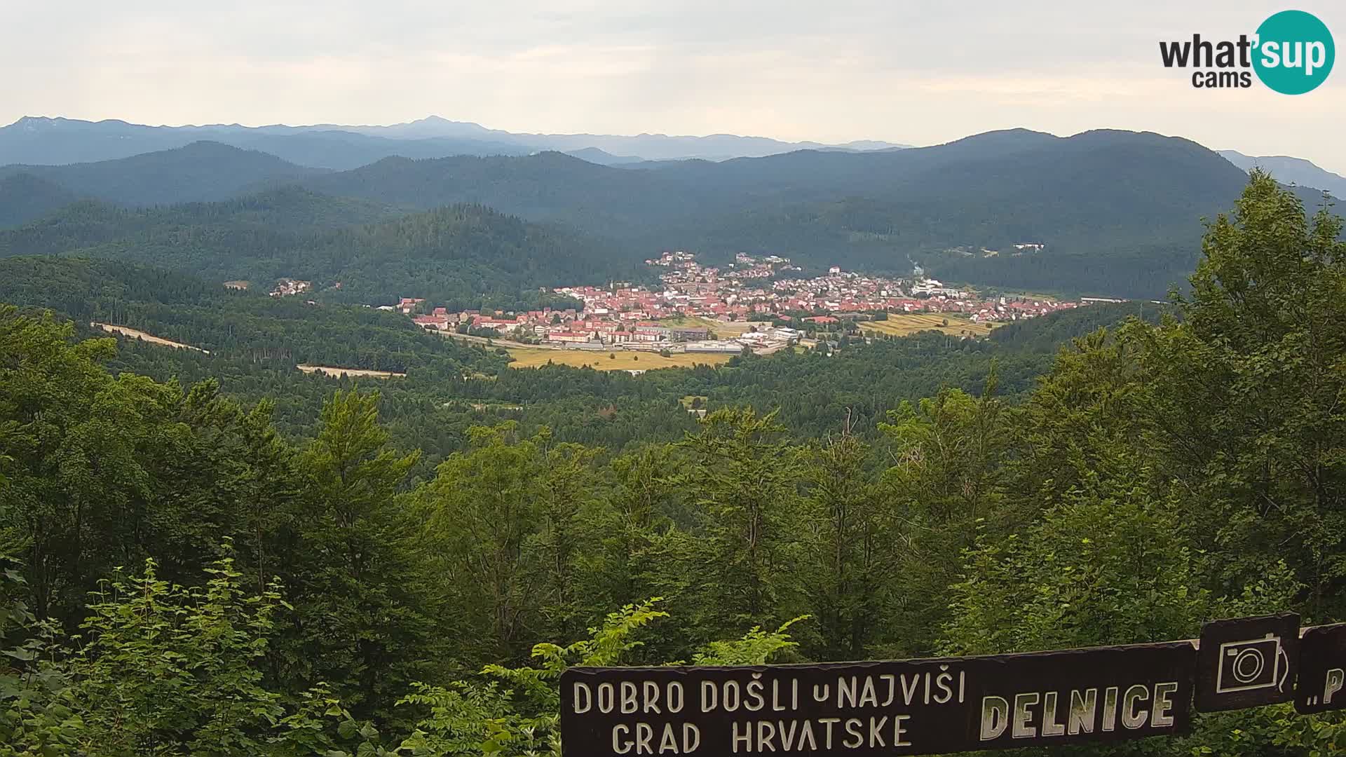 Panorama Delnice – from Ski centar Petehovac