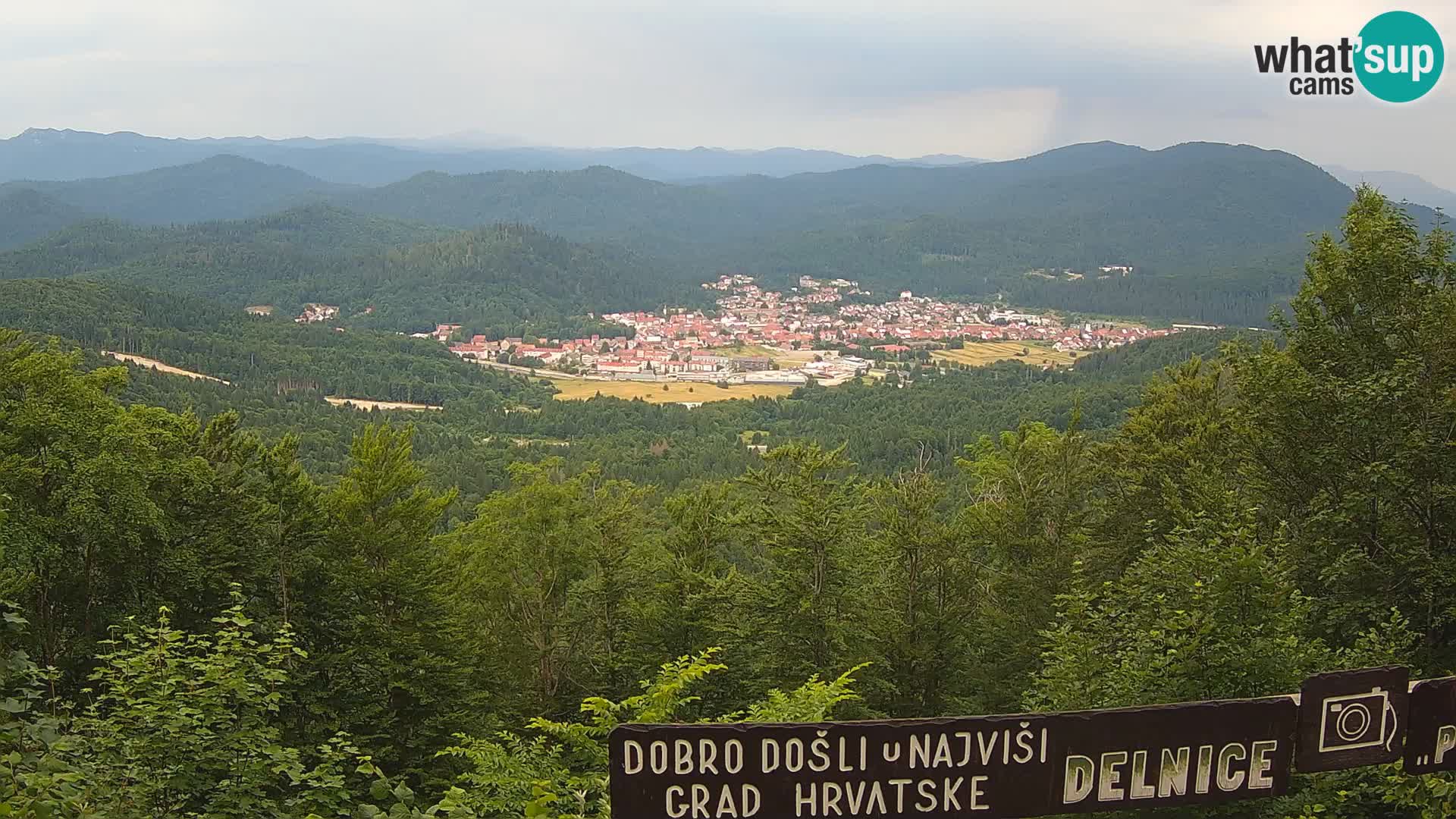 Panorama Delnice – from Ski centar Petehovac