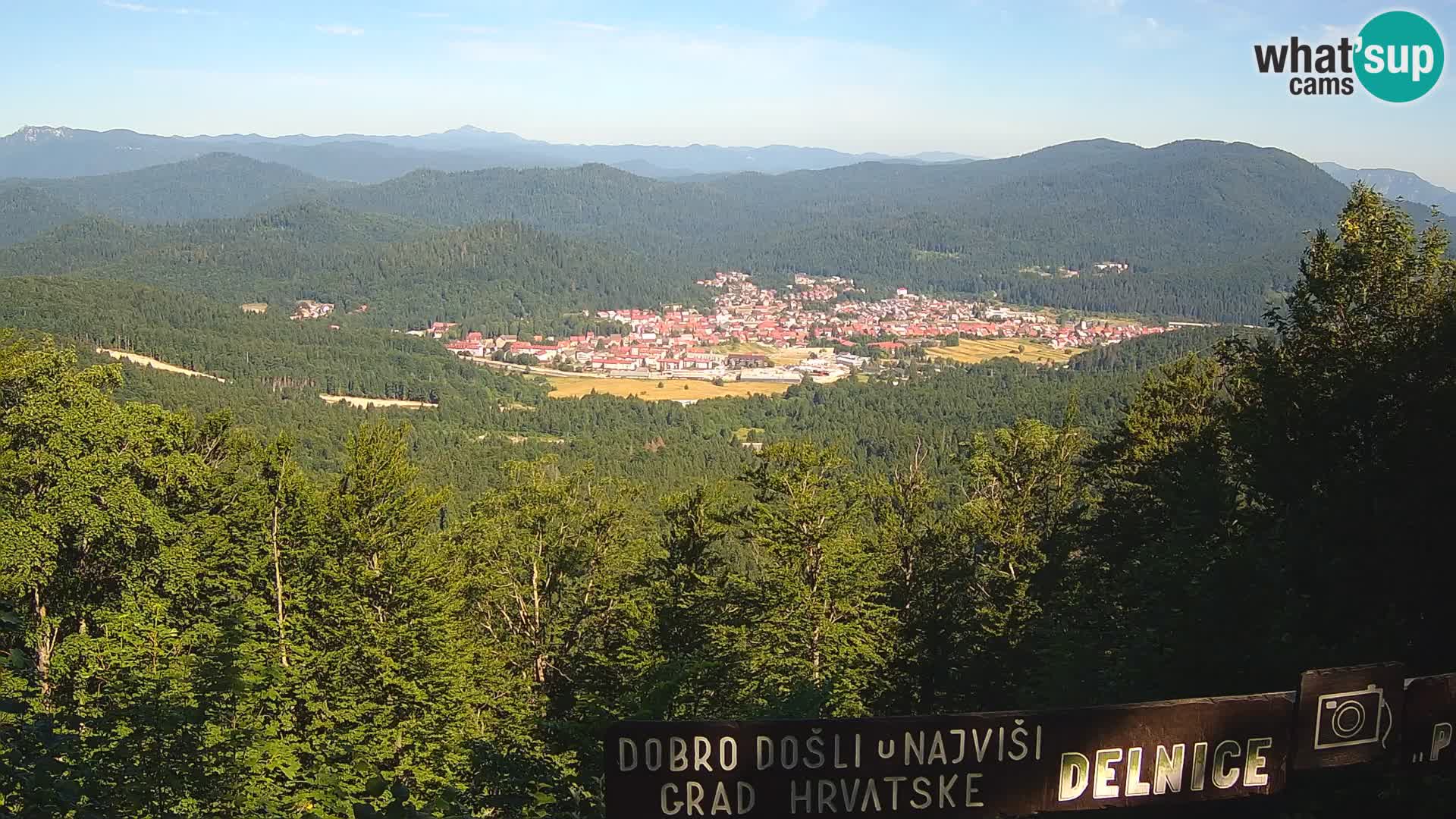 Panorama Delnice – from Ski centar Petehovac