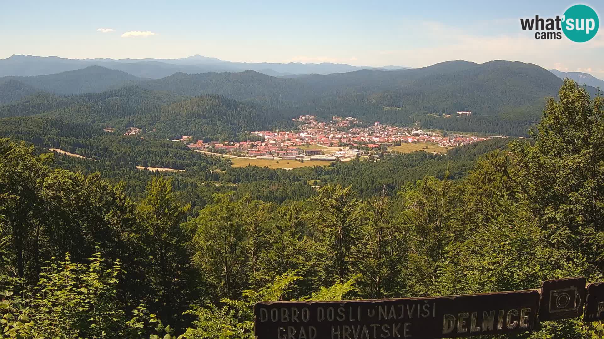 Panorama na Delnice – sa skijališta Petehovac