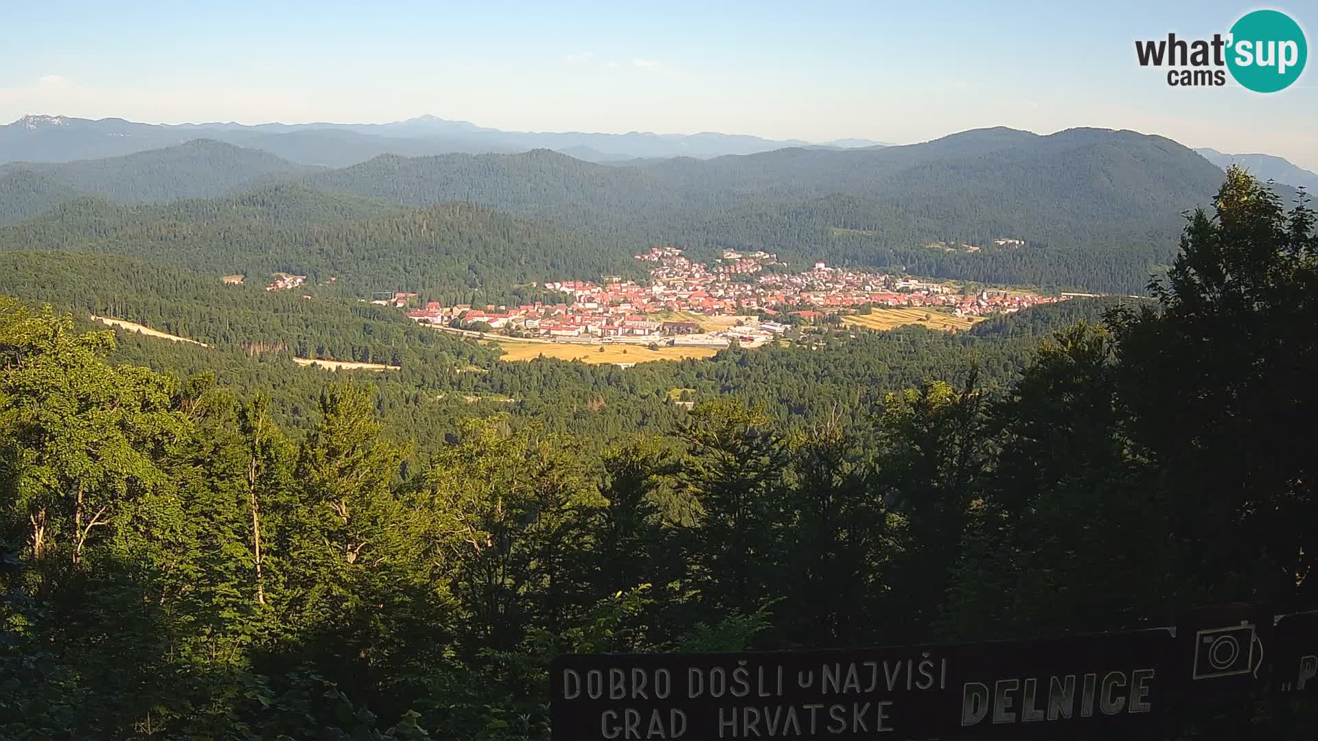 Panorama Delnice – from Ski centar Petehovac