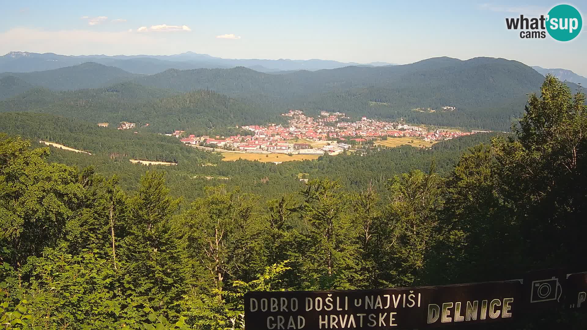 Panorama na Delnice – sa skijališta Petehovac