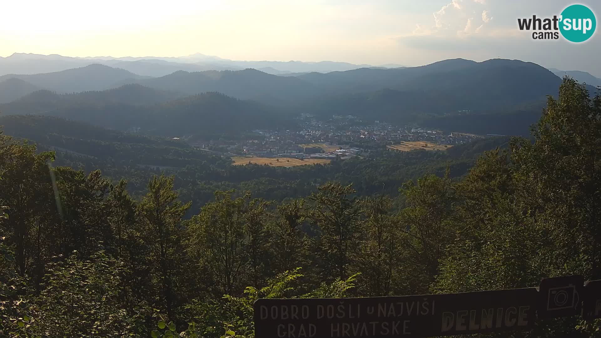 Panorama na Delnice – sa skijališta Petehovac