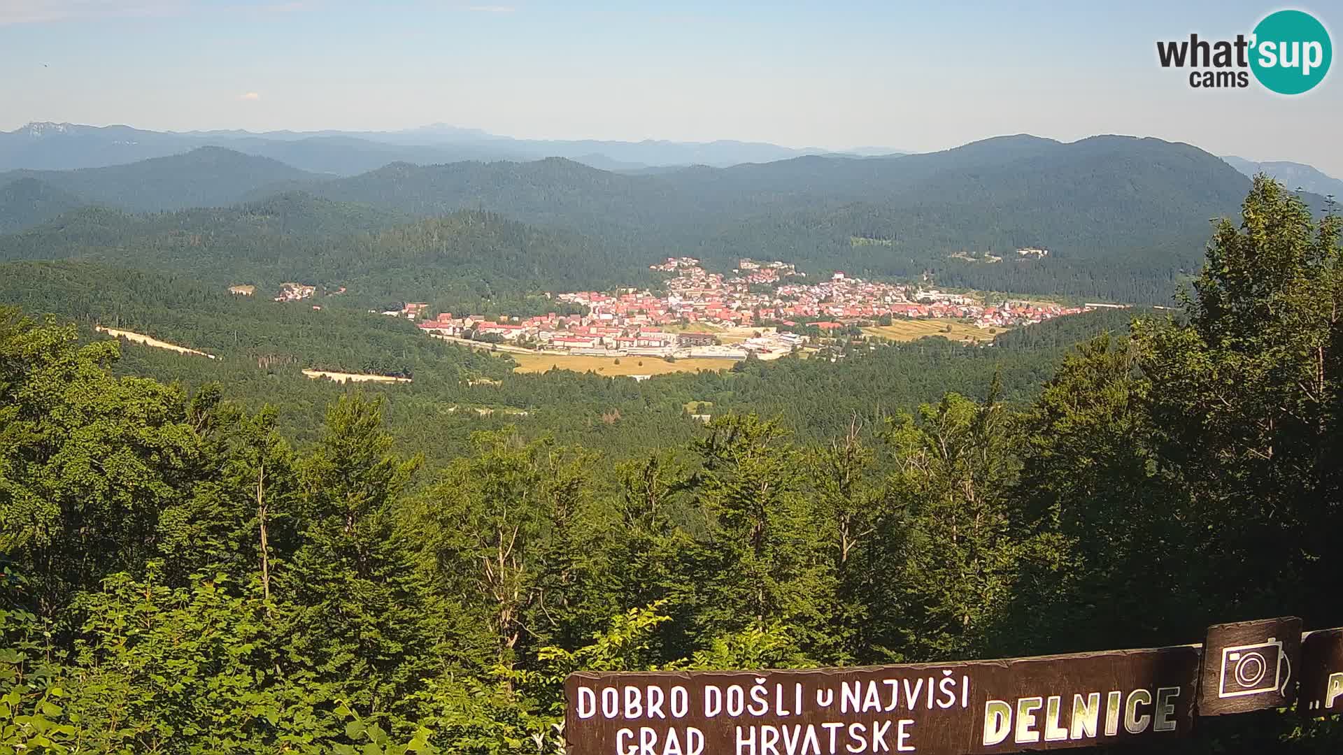 Panorama na Delnice – sa skijališta Petehovac
