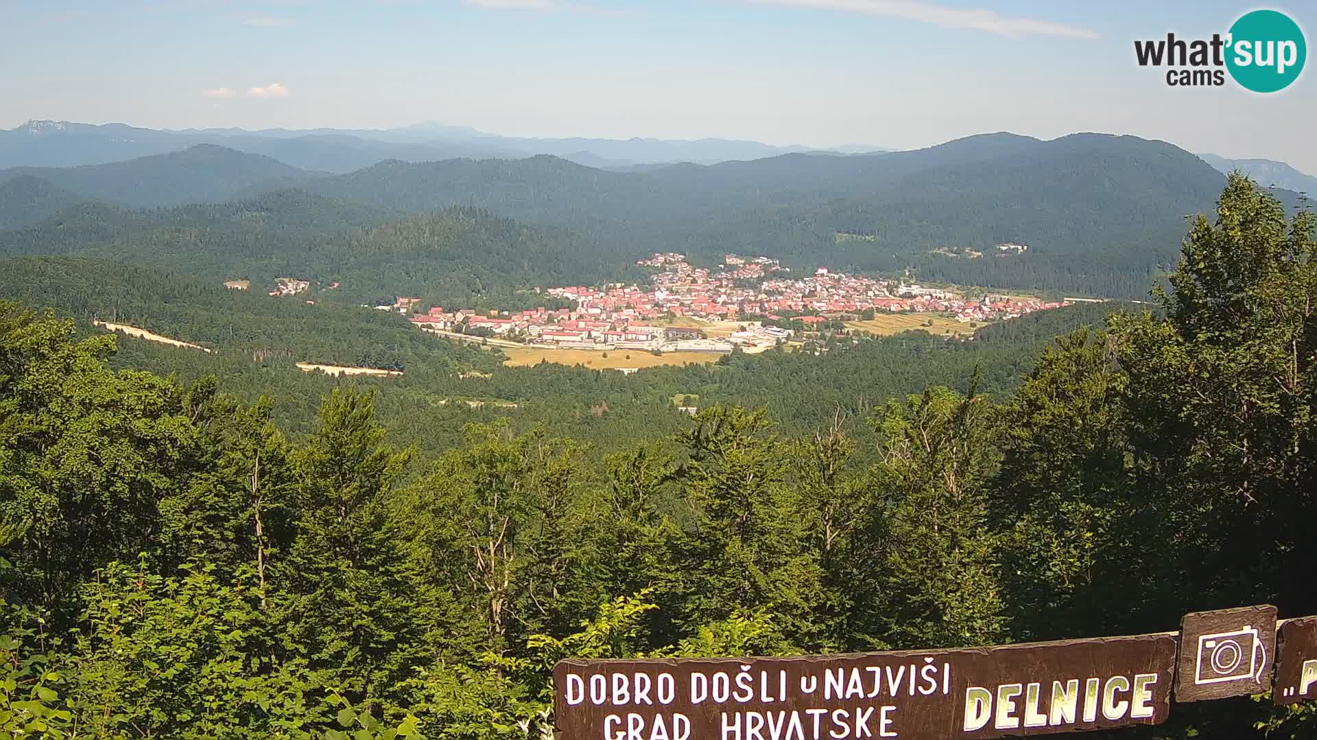 Panorama Delnice – from Ski centar Petehovac