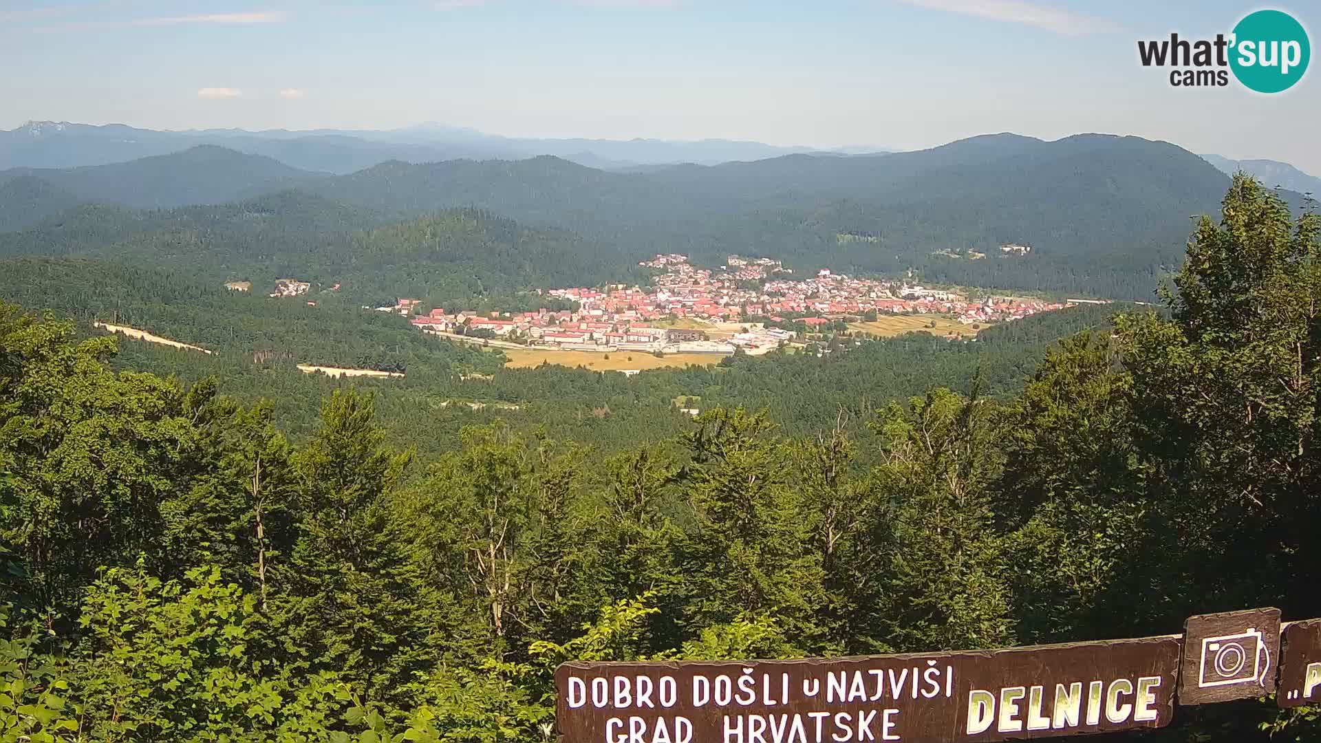 Panorama di Delnice – dalla stazione sciistica Petehovac