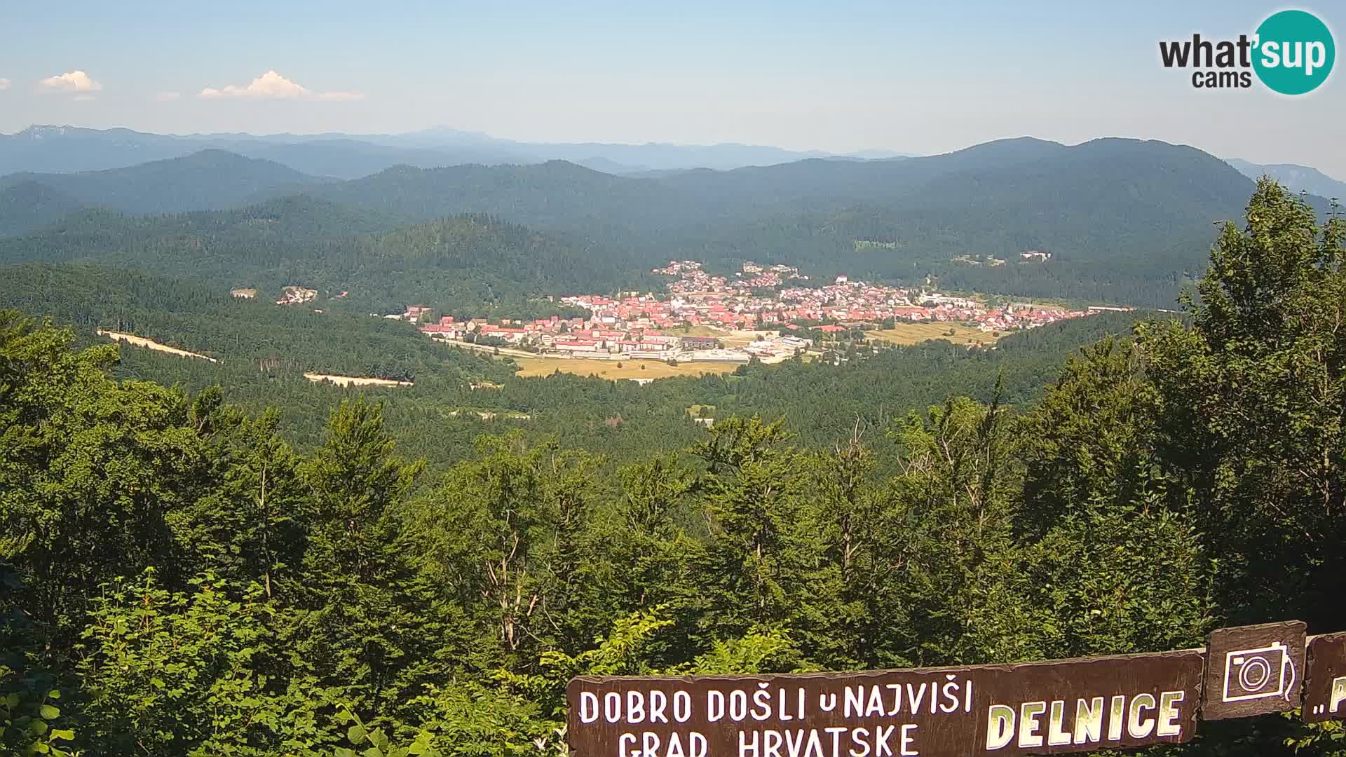 Panorama di Delnice – dalla stazione sciistica Petehovac