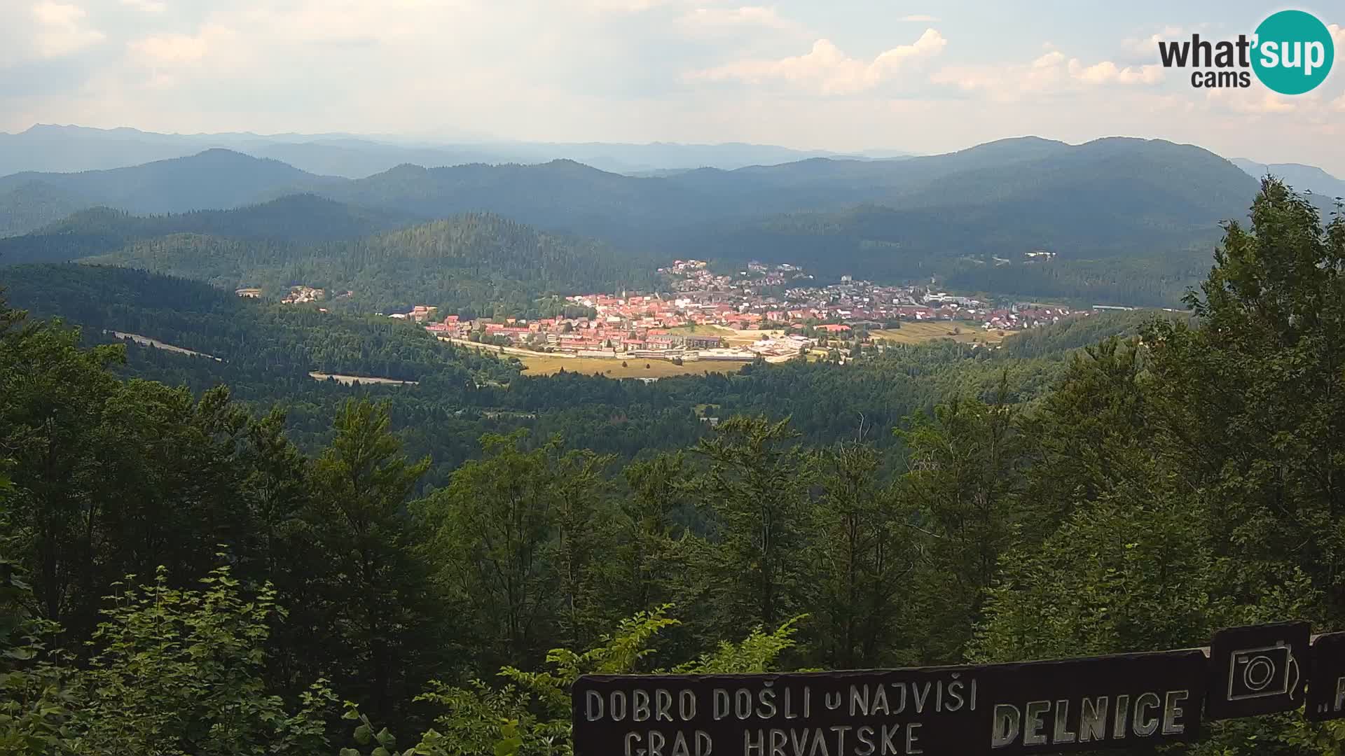 Panorama na Delnice – sa skijališta Petehovac