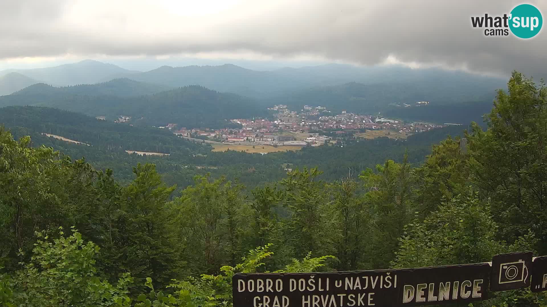 Panorama na Delnice – sa skijališta Petehovac