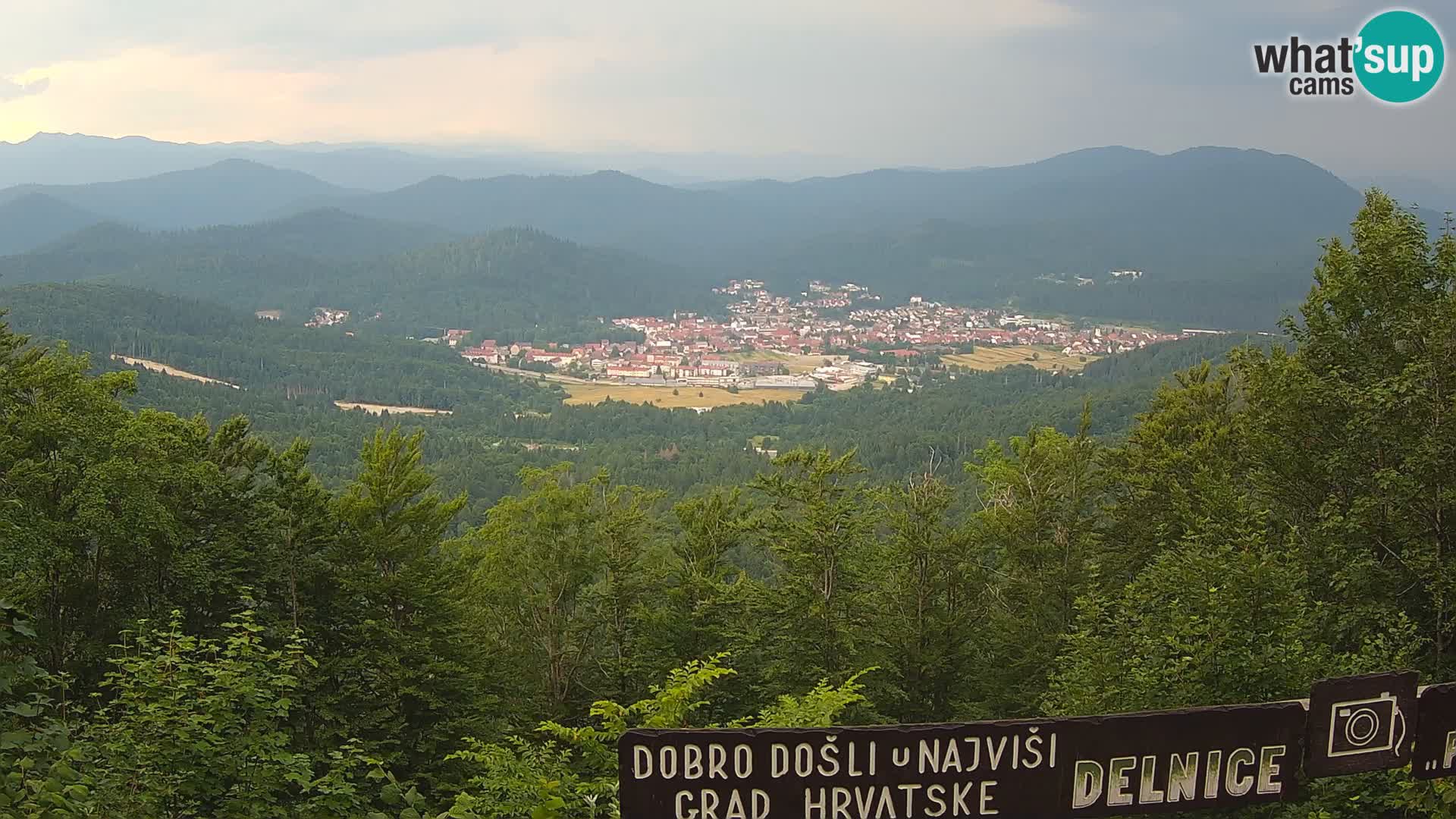 Panorama di Delnice – dalla stazione sciistica Petehovac