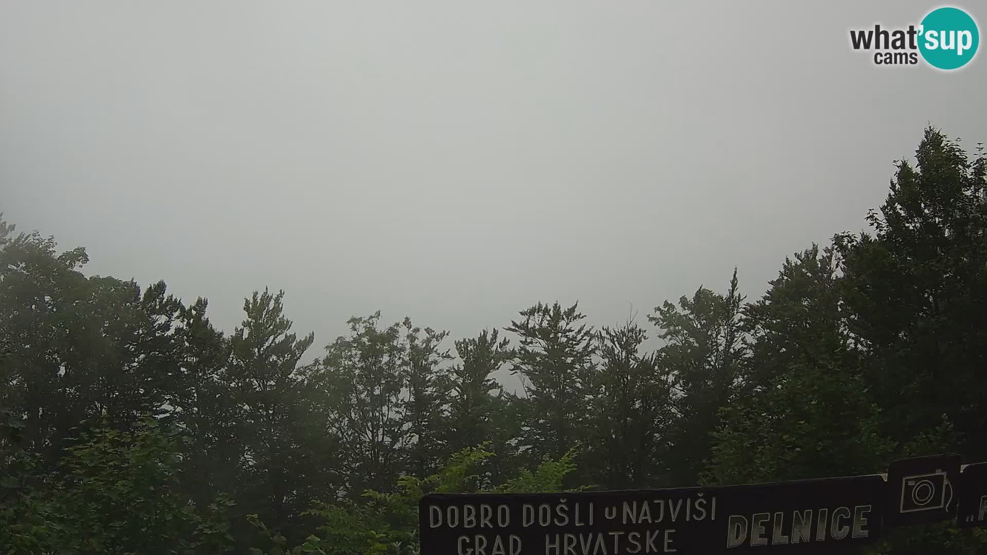 Panorama Delnice – vom Skigebiet Petehovac