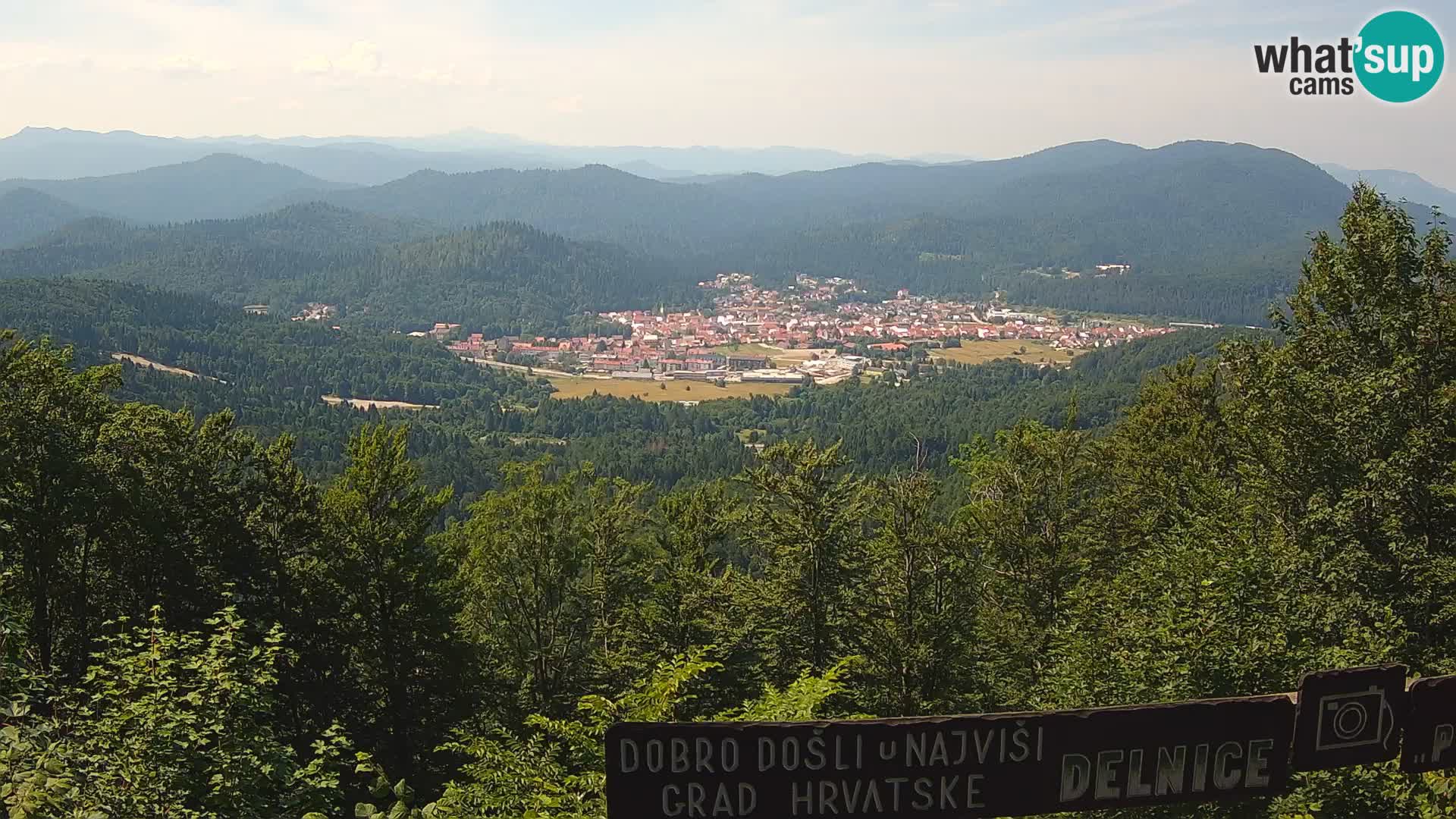 Panorama na Delnice – sa skijališta Petehovac
