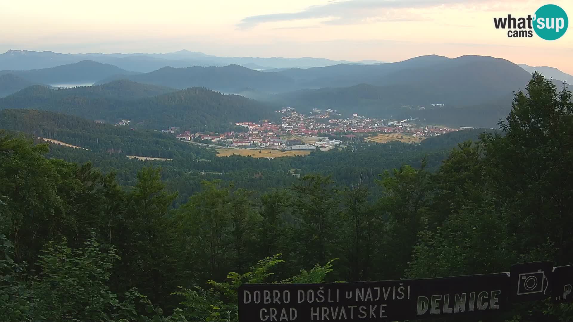 Panorama na Delnice – sa skijališta Petehovac