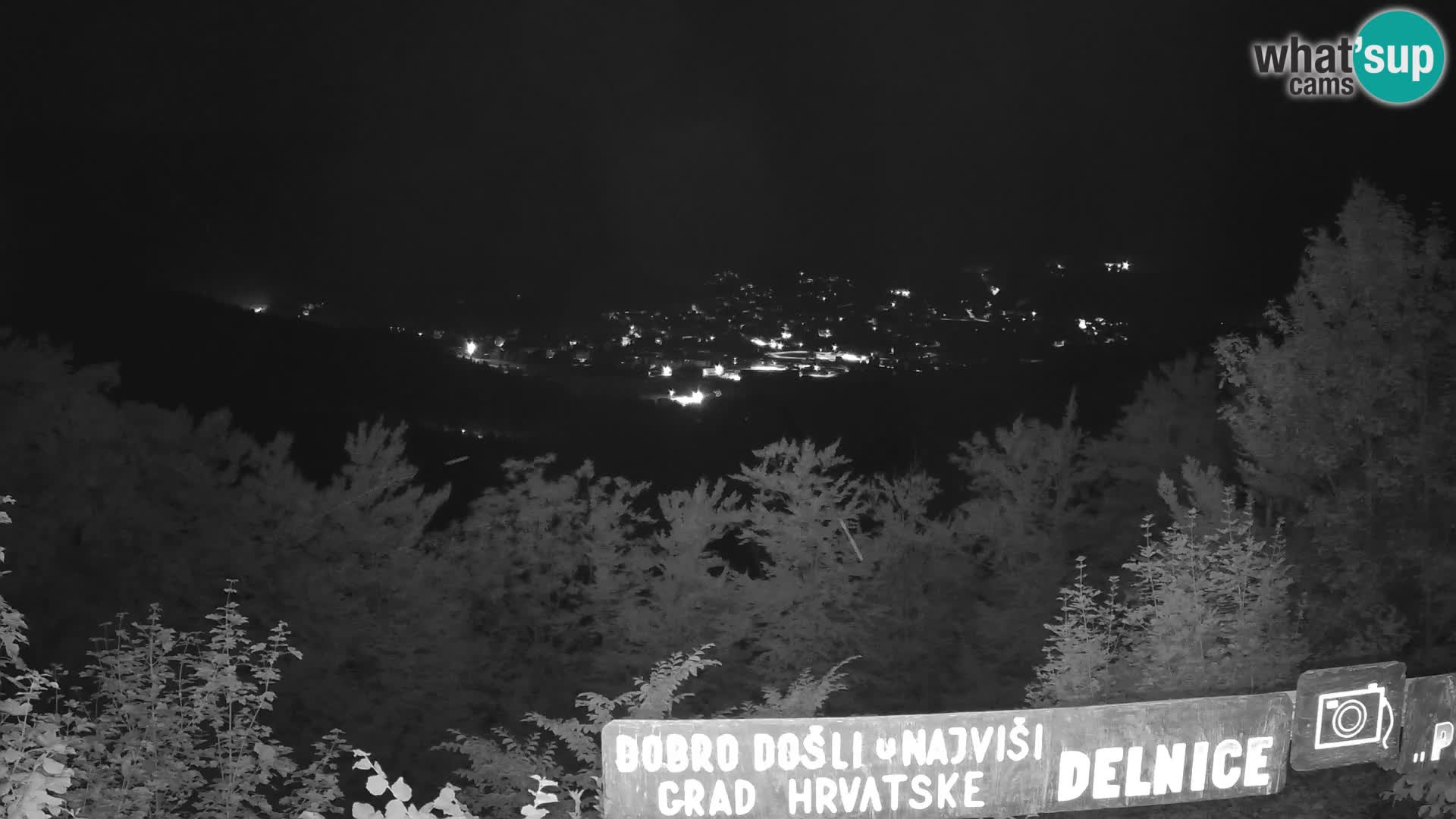 Panorama Delnice – vom Skigebiet Petehovac