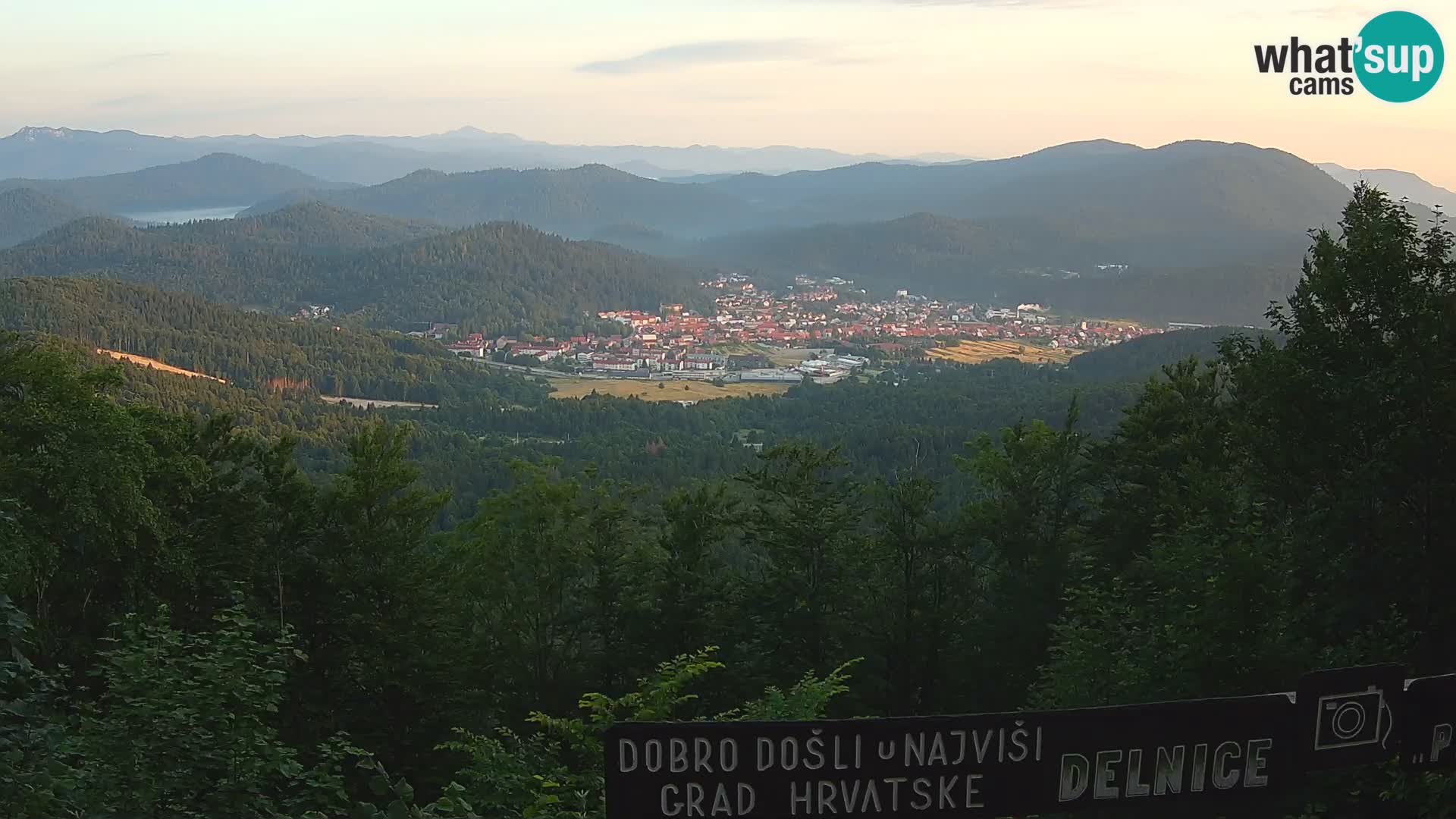Panorama Delnice – from Ski centar Petehovac
