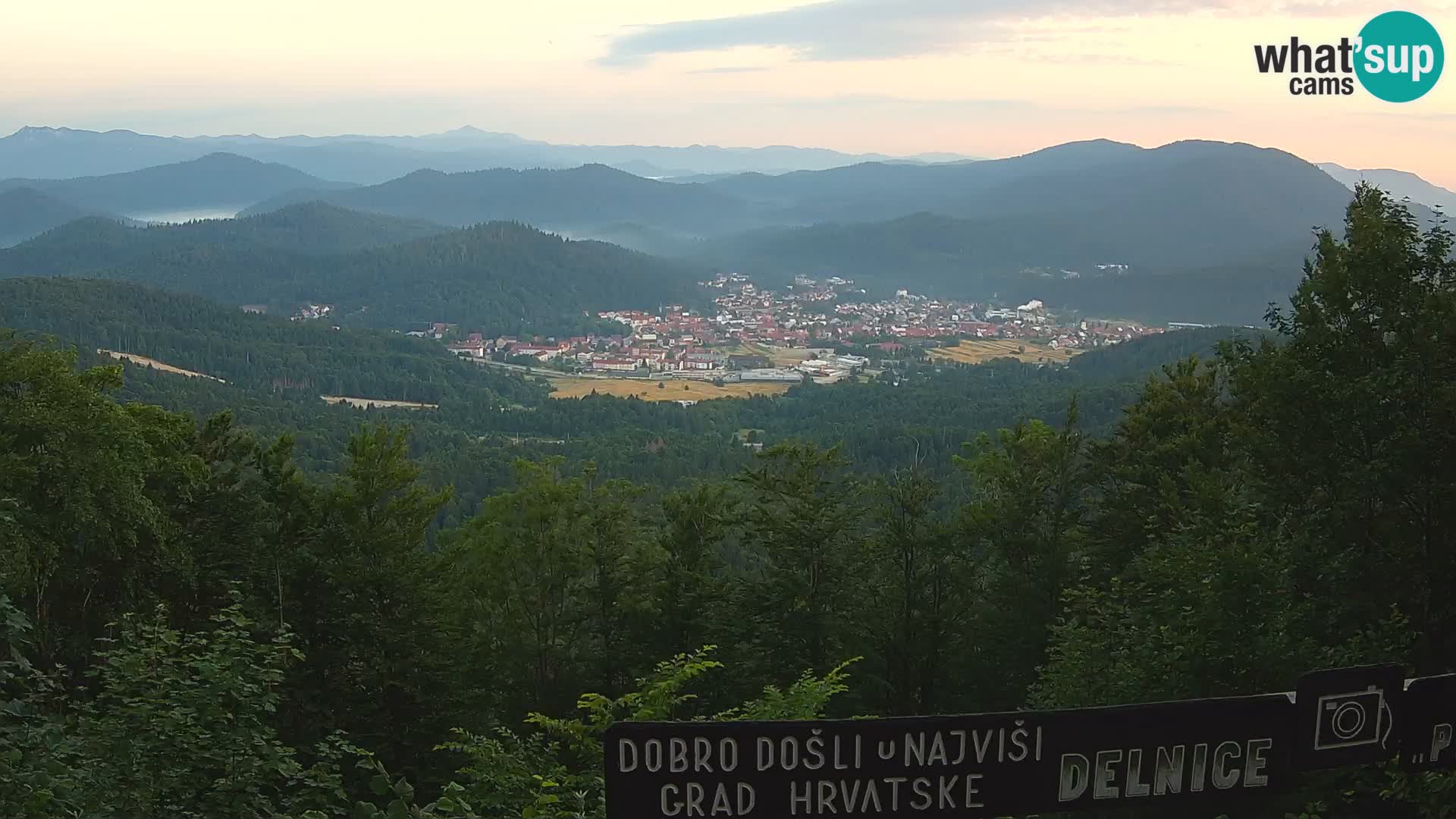 Panorama na Delnice – sa skijališta Petehovac