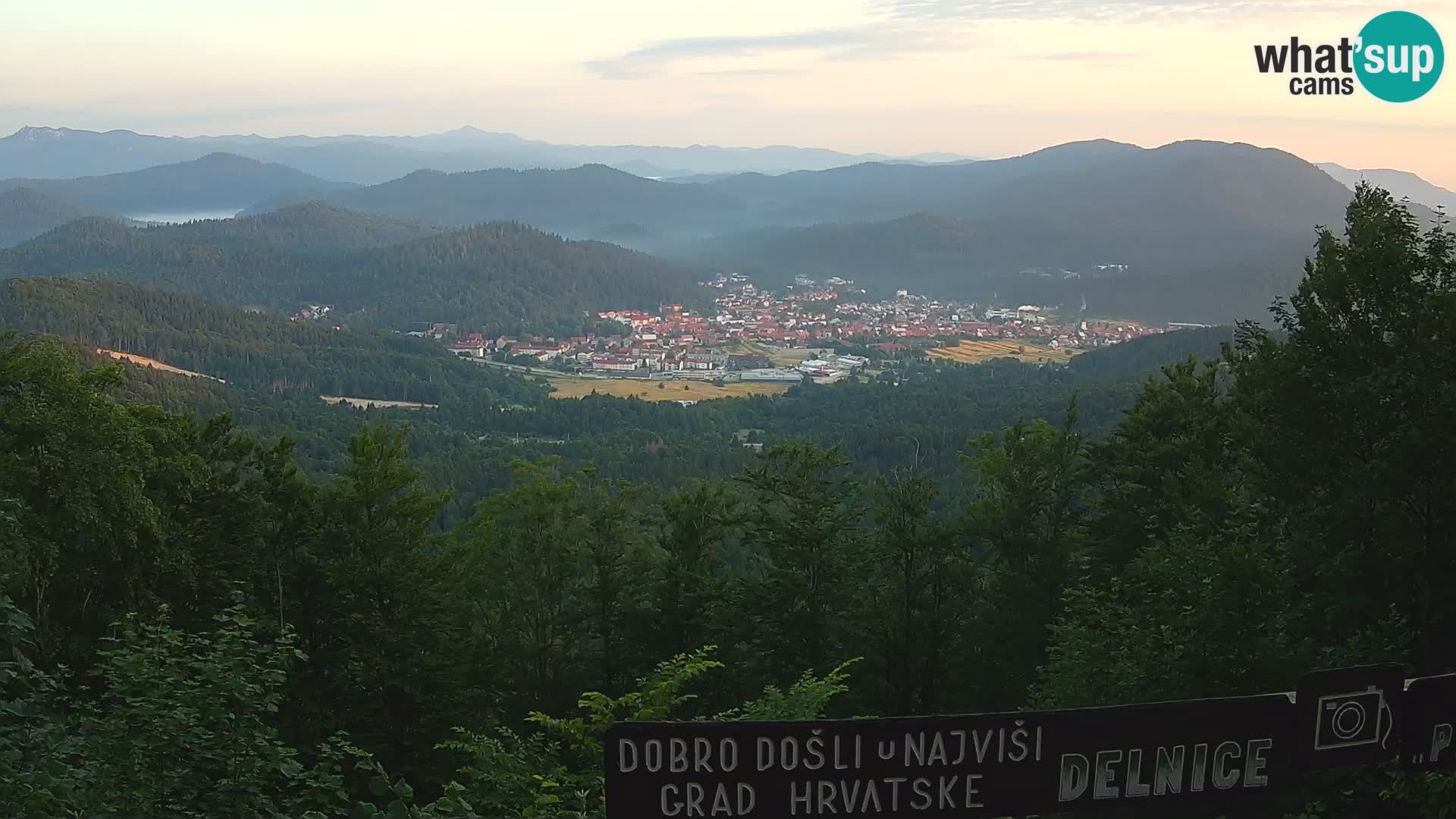 Panorama na Delnice – sa skijališta Petehovac