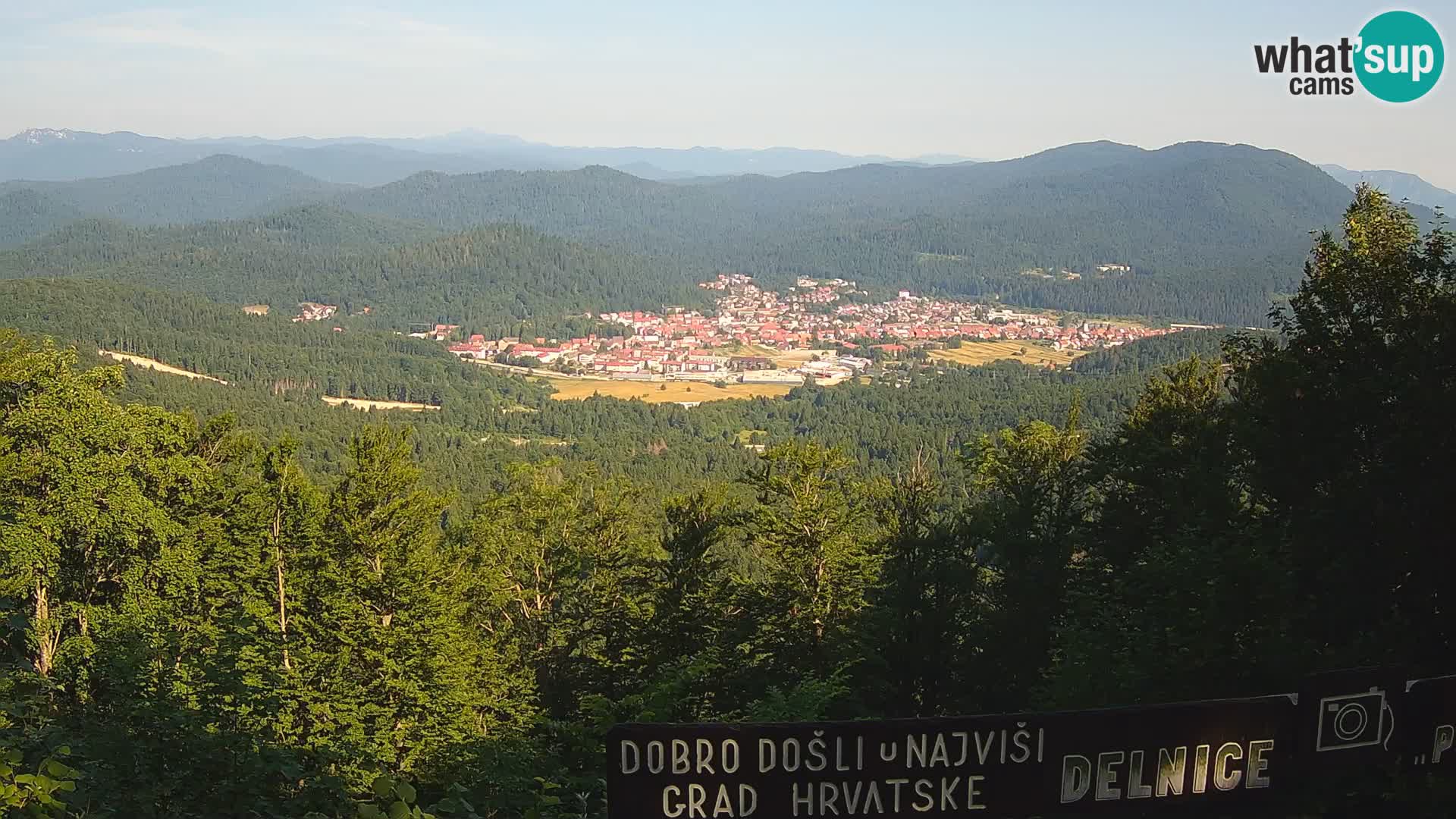Panorama na Delnice – sa skijališta Petehovac