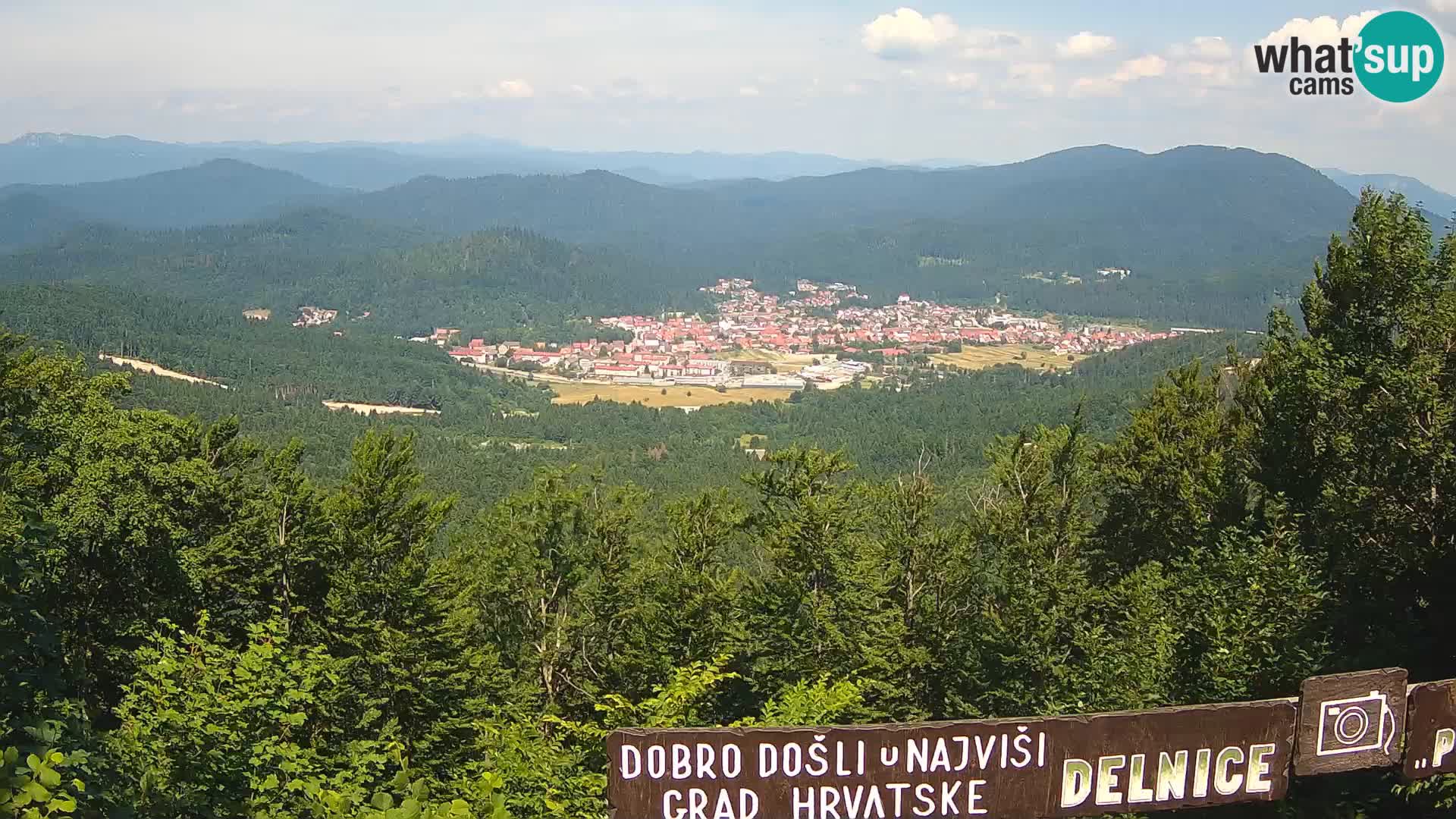 Panorama na Delnice – sa skijališta Petehovac
