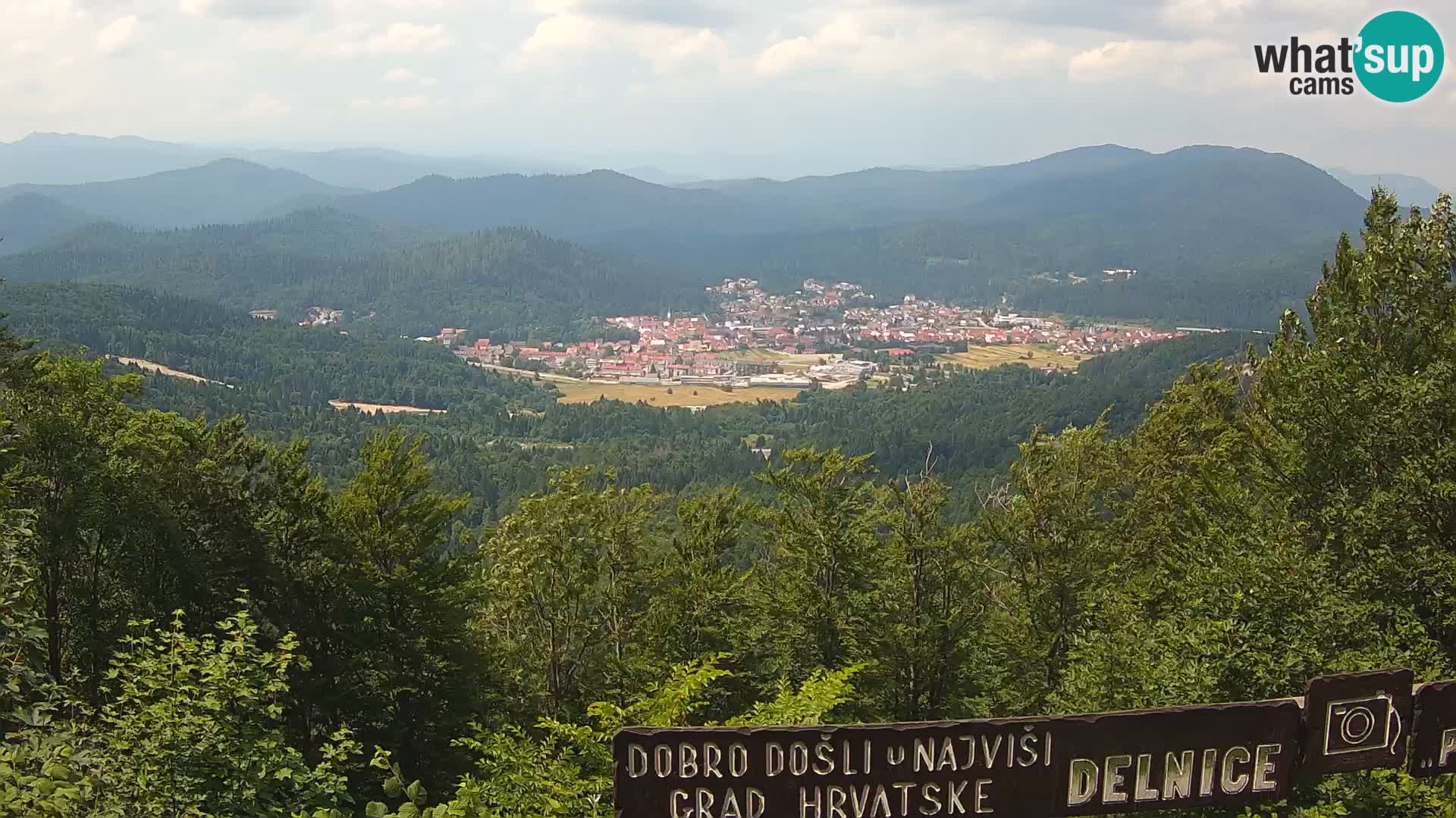 Panorama di Delnice – dalla stazione sciistica Petehovac