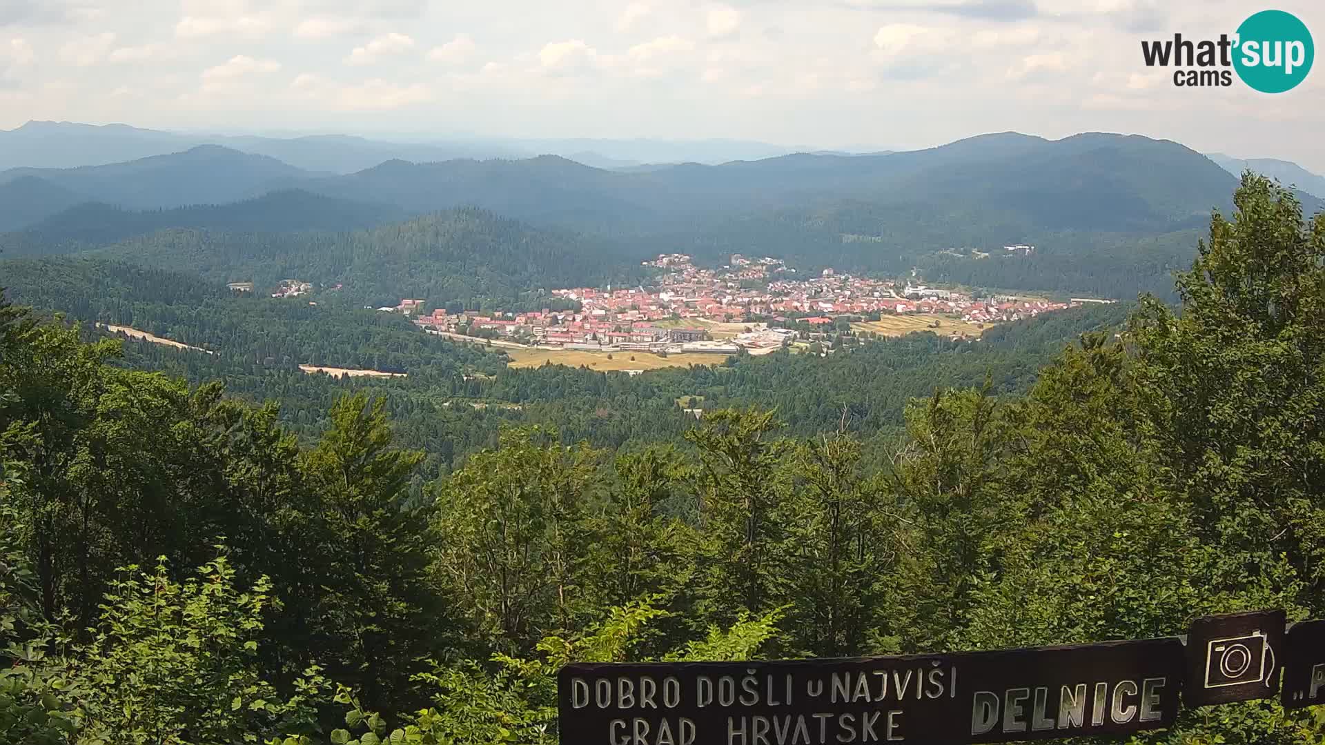Panorama di Delnice – dalla stazione sciistica Petehovac