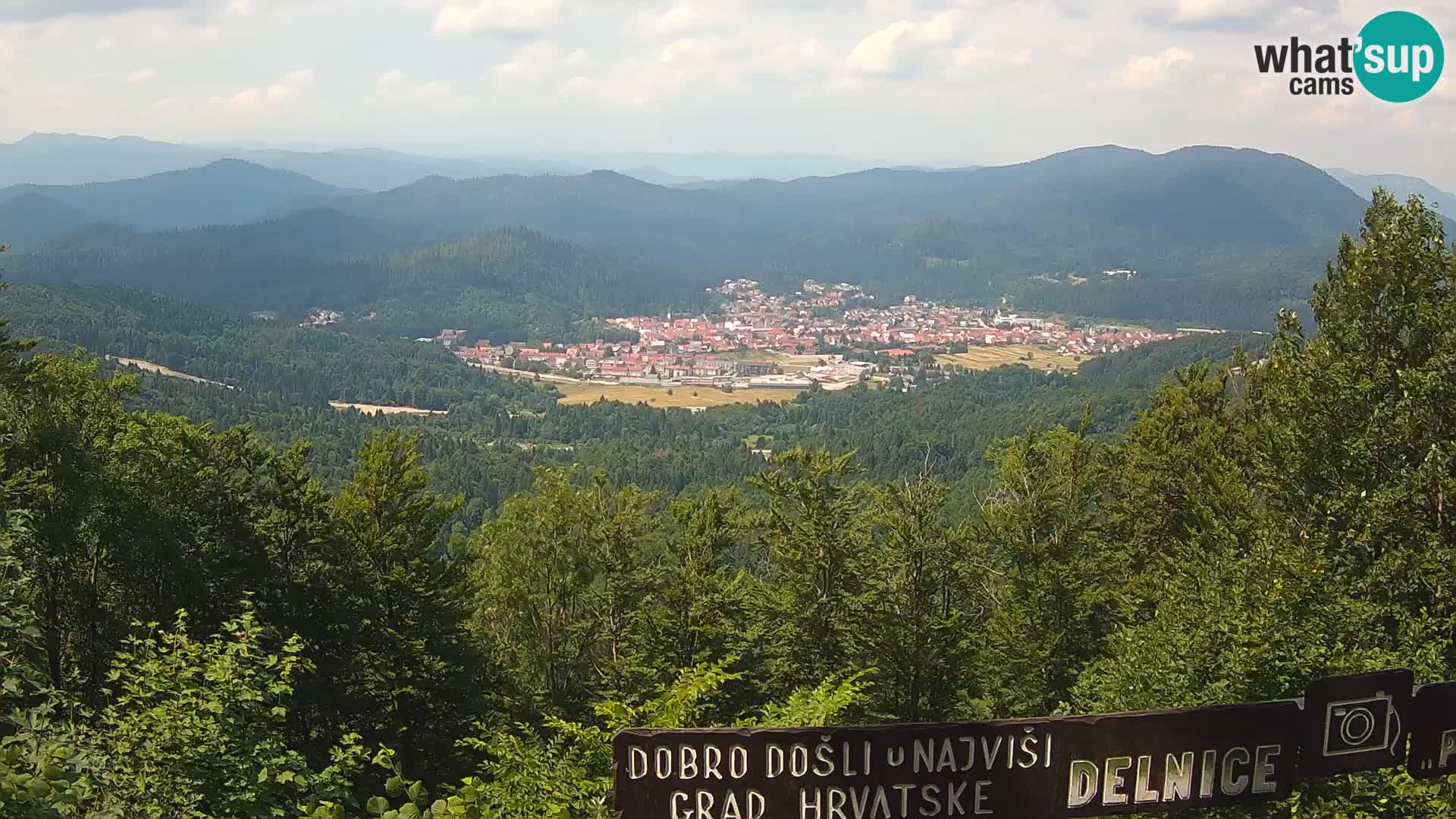 Panorama di Delnice – dalla stazione sciistica Petehovac