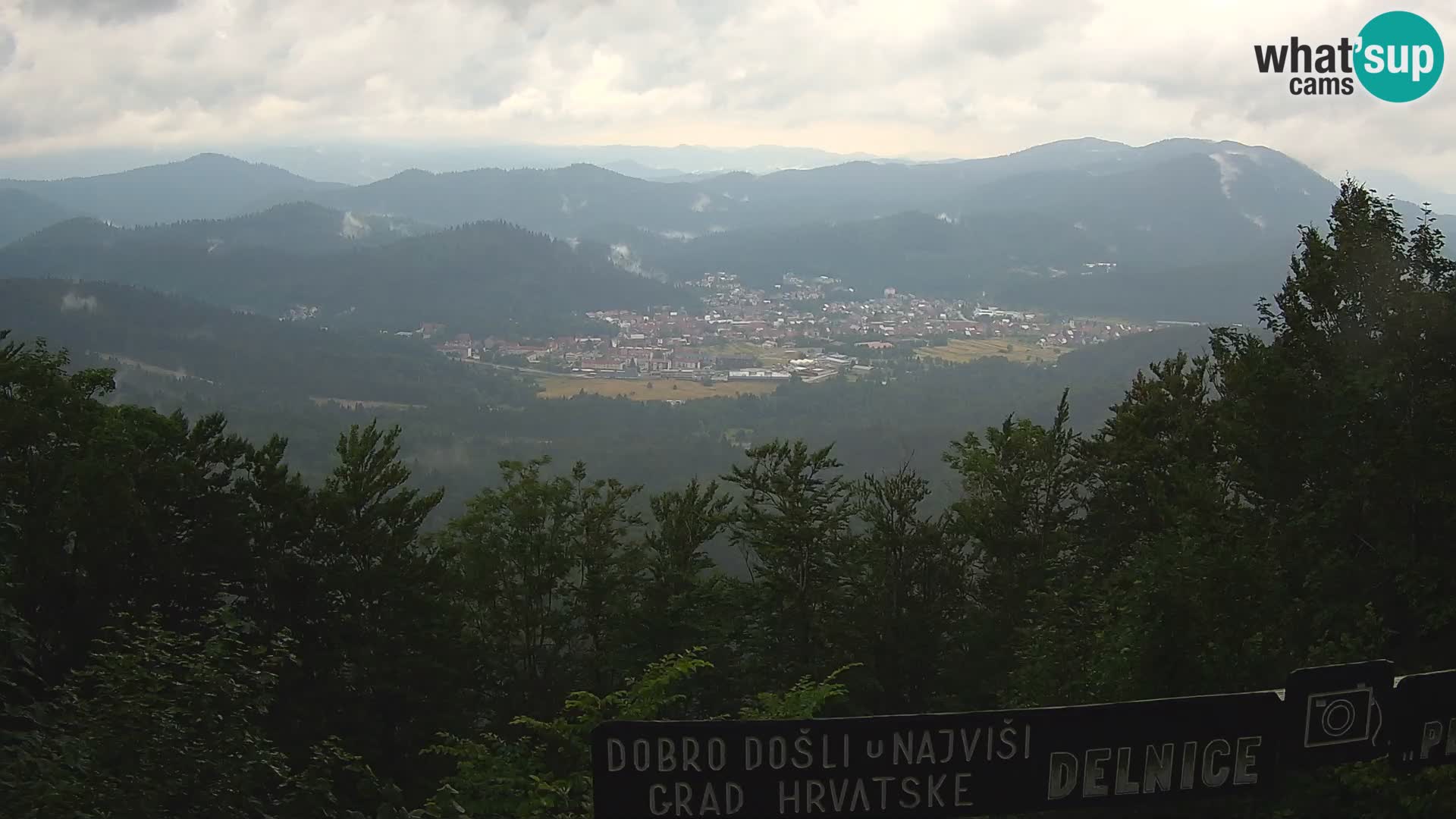 Panorama na Delnice – sa skijališta Petehovac