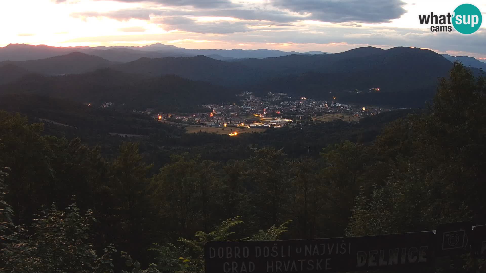 Panorama na Delnice – sa skijališta Petehovac