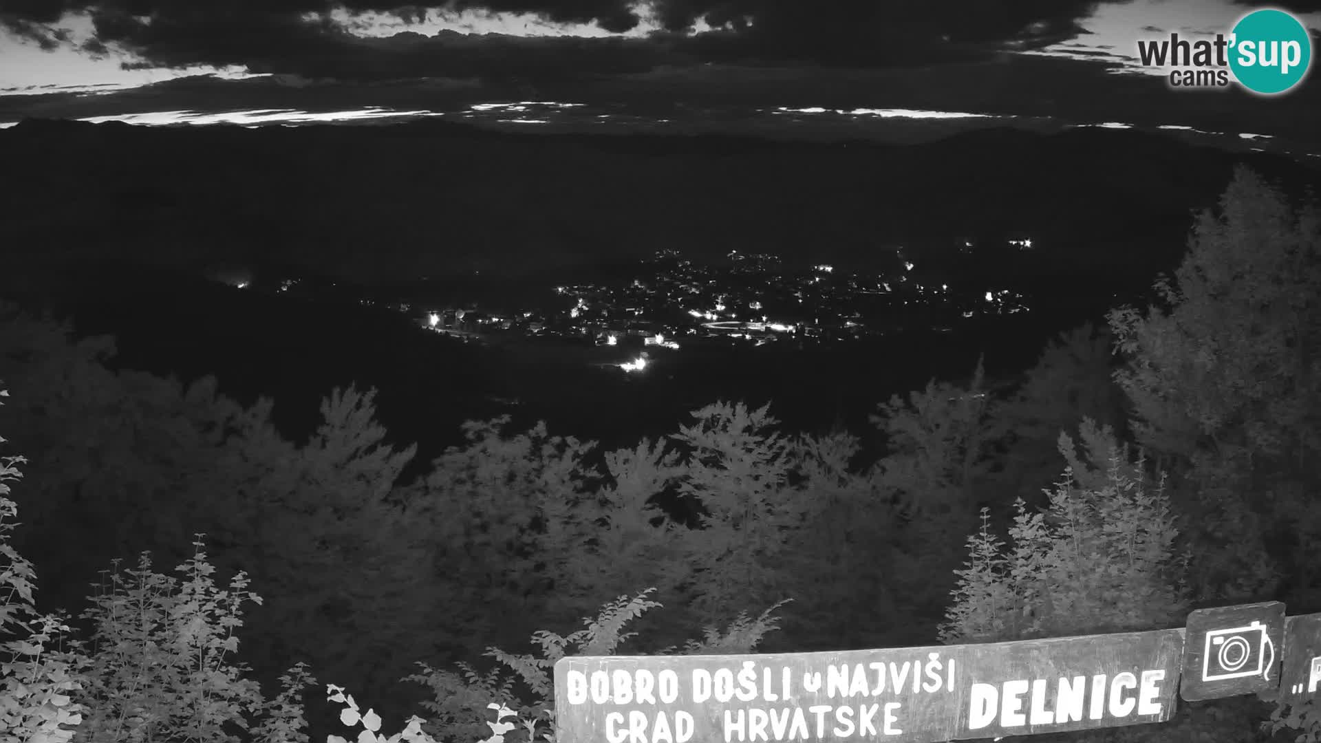 Panorama di Delnice – dalla stazione sciistica Petehovac