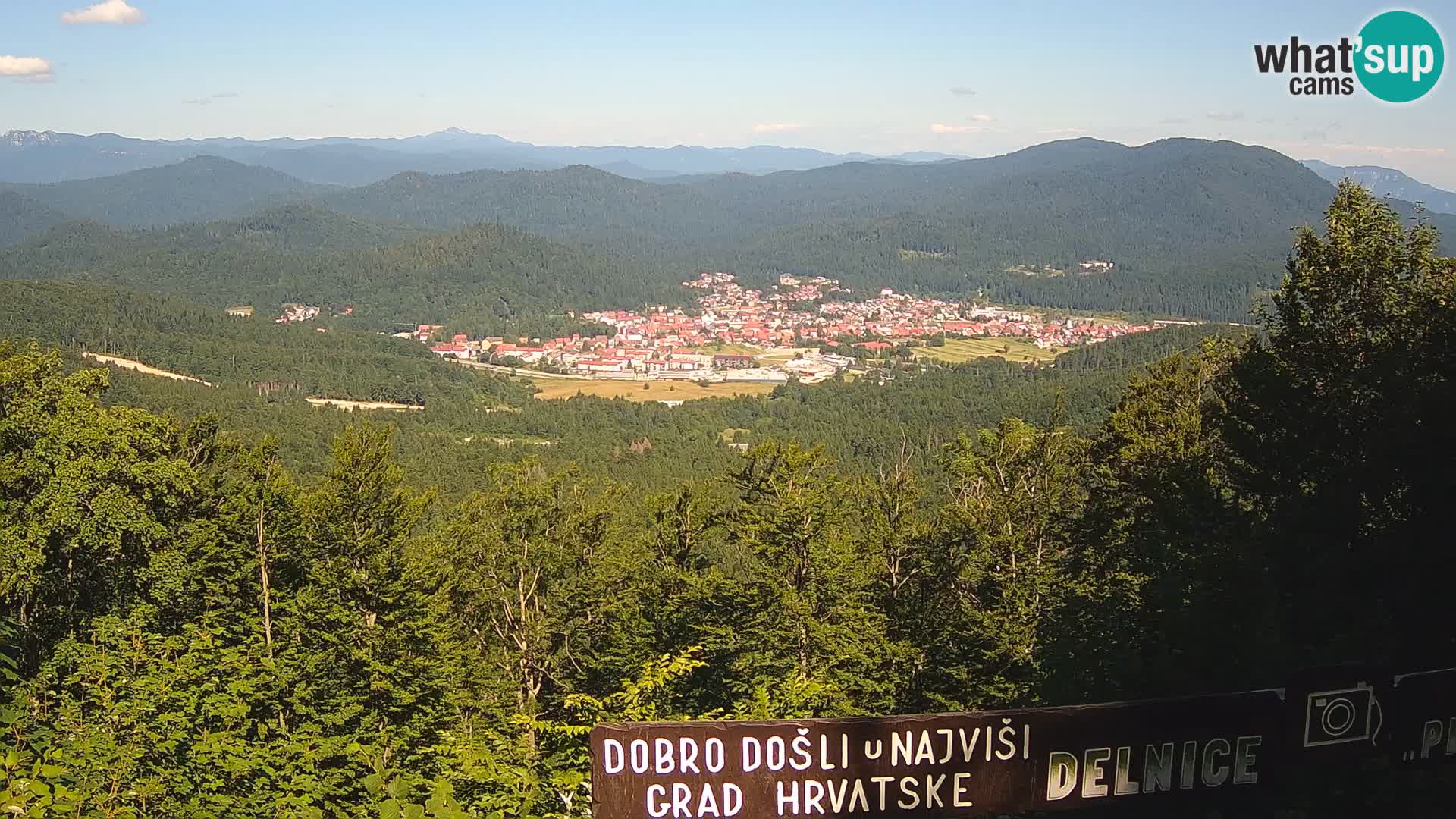 Panorama di Delnice – dalla stazione sciistica Petehovac
