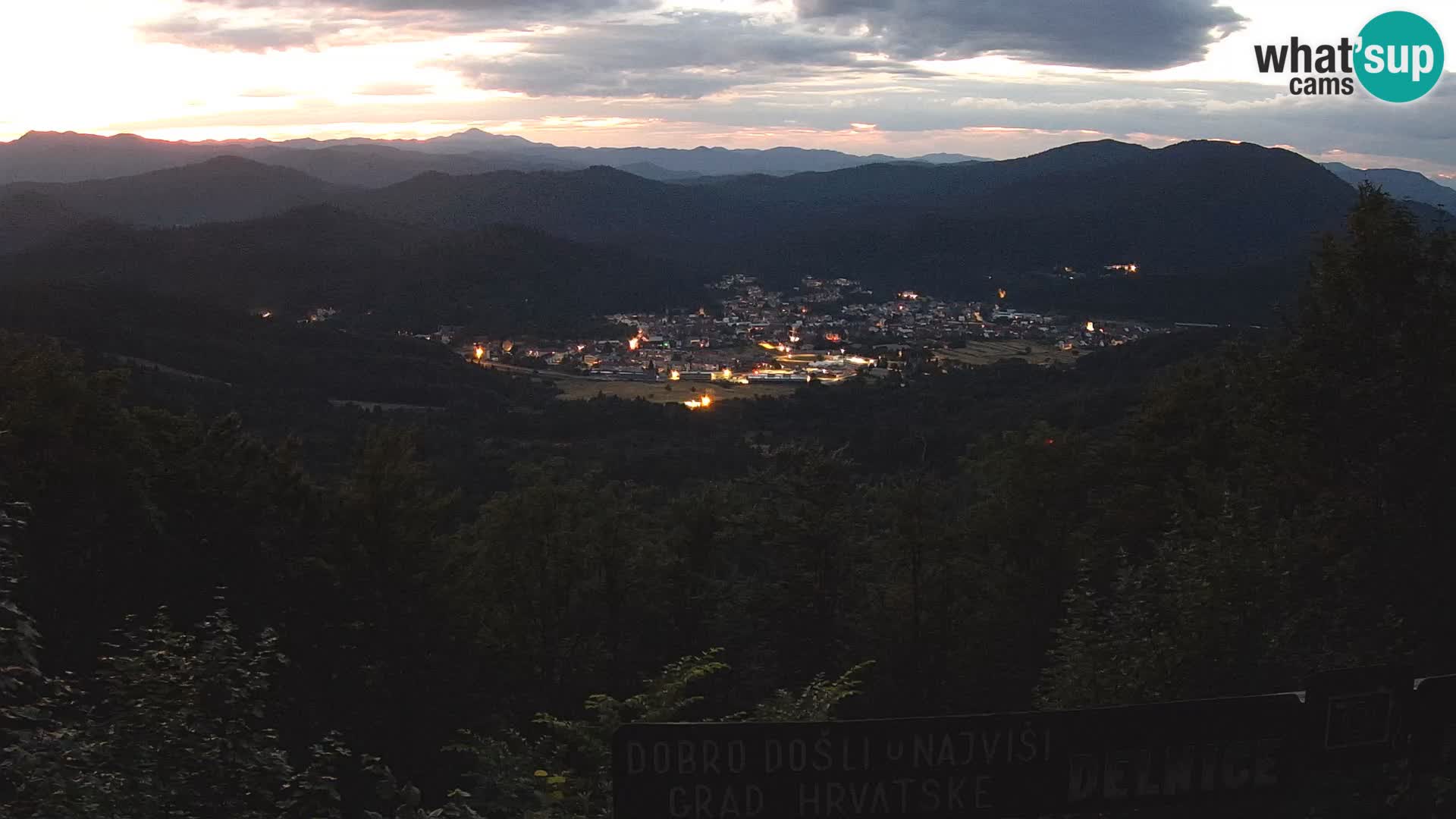 Panorama na Delnice – sa skijališta Petehovac