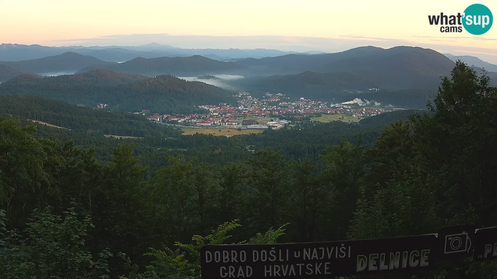Panorama na Delnice – sa skijališta Petehovac