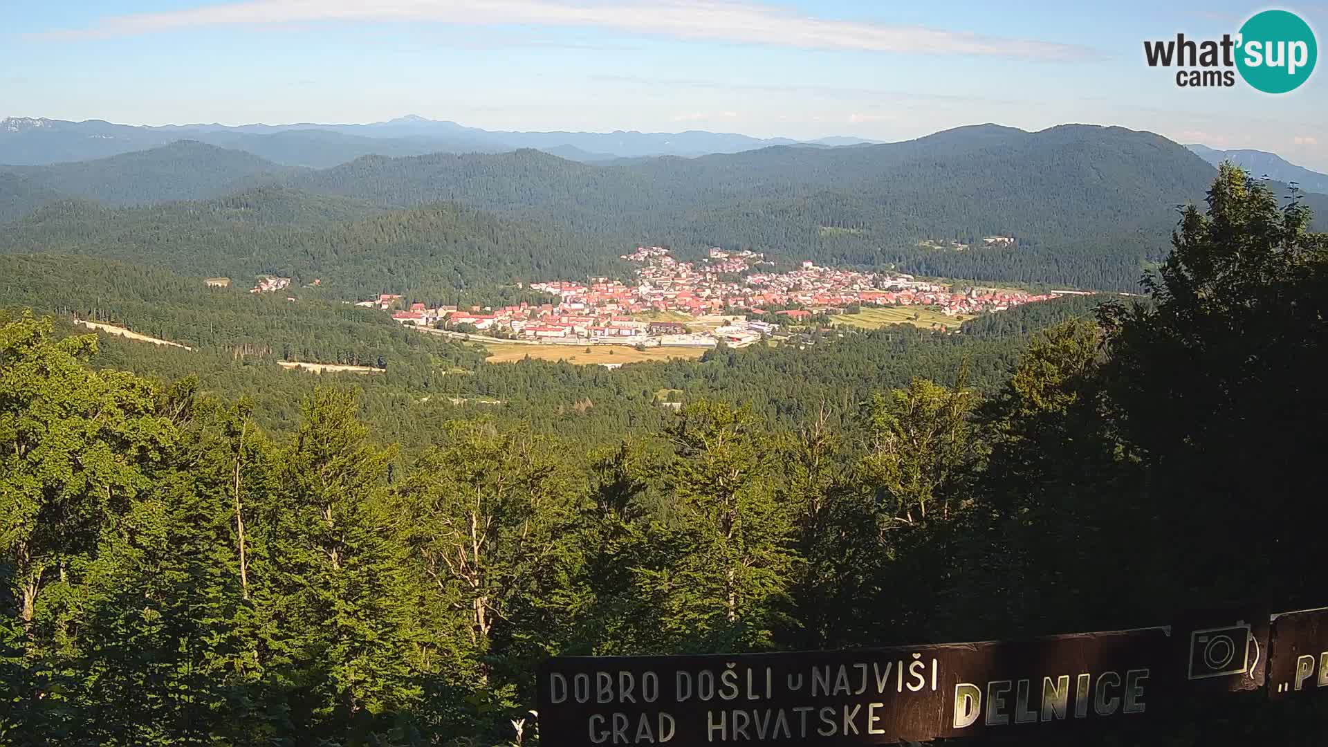 Panorama di Delnice – dalla stazione sciistica Petehovac