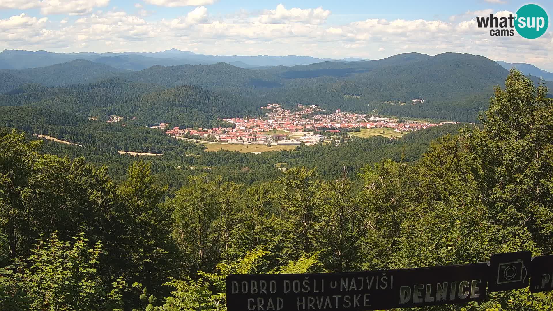 Panorama di Delnice – dalla stazione sciistica Petehovac