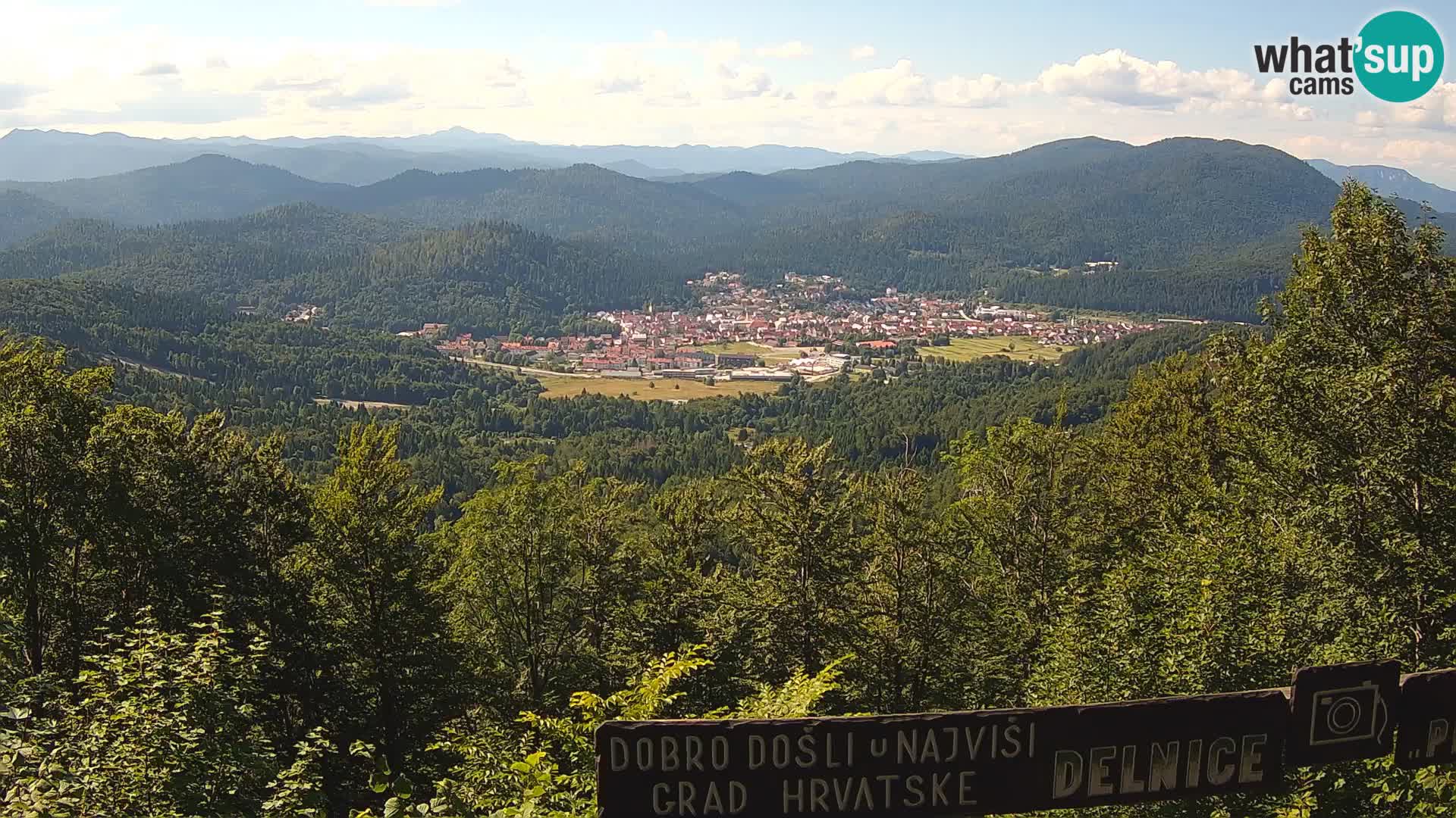 Panorama na Delnice – sa skijališta Petehovac