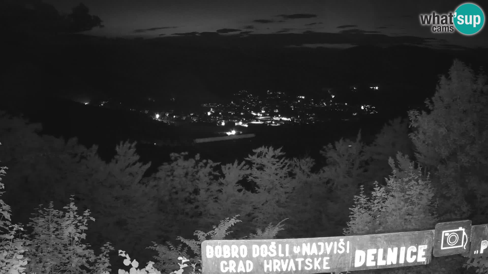 Panorama Delnice – vom Skigebiet Petehovac