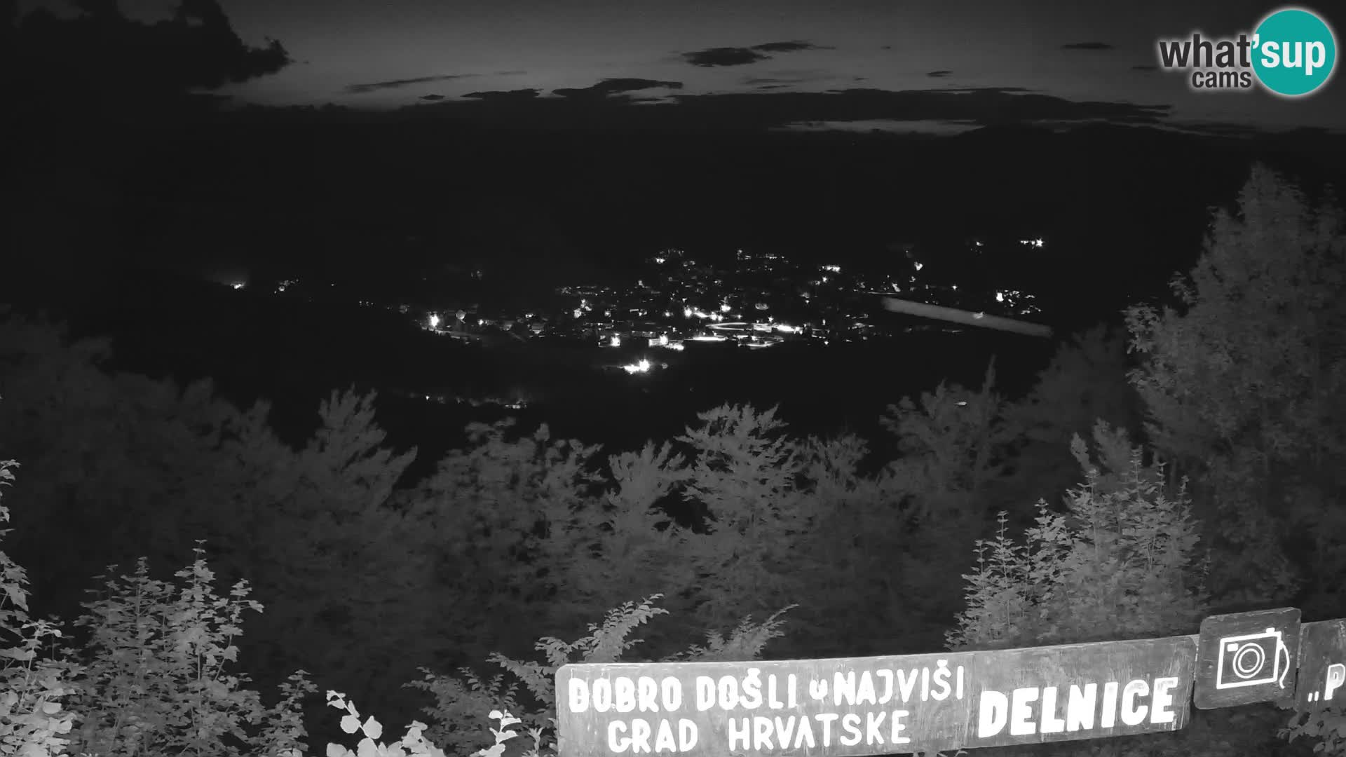 Panorama na Delnice – sa skijališta Petehovac