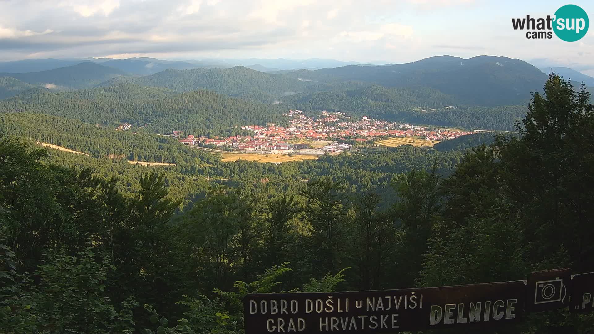 Panorama na Delnice – sa skijališta Petehovac